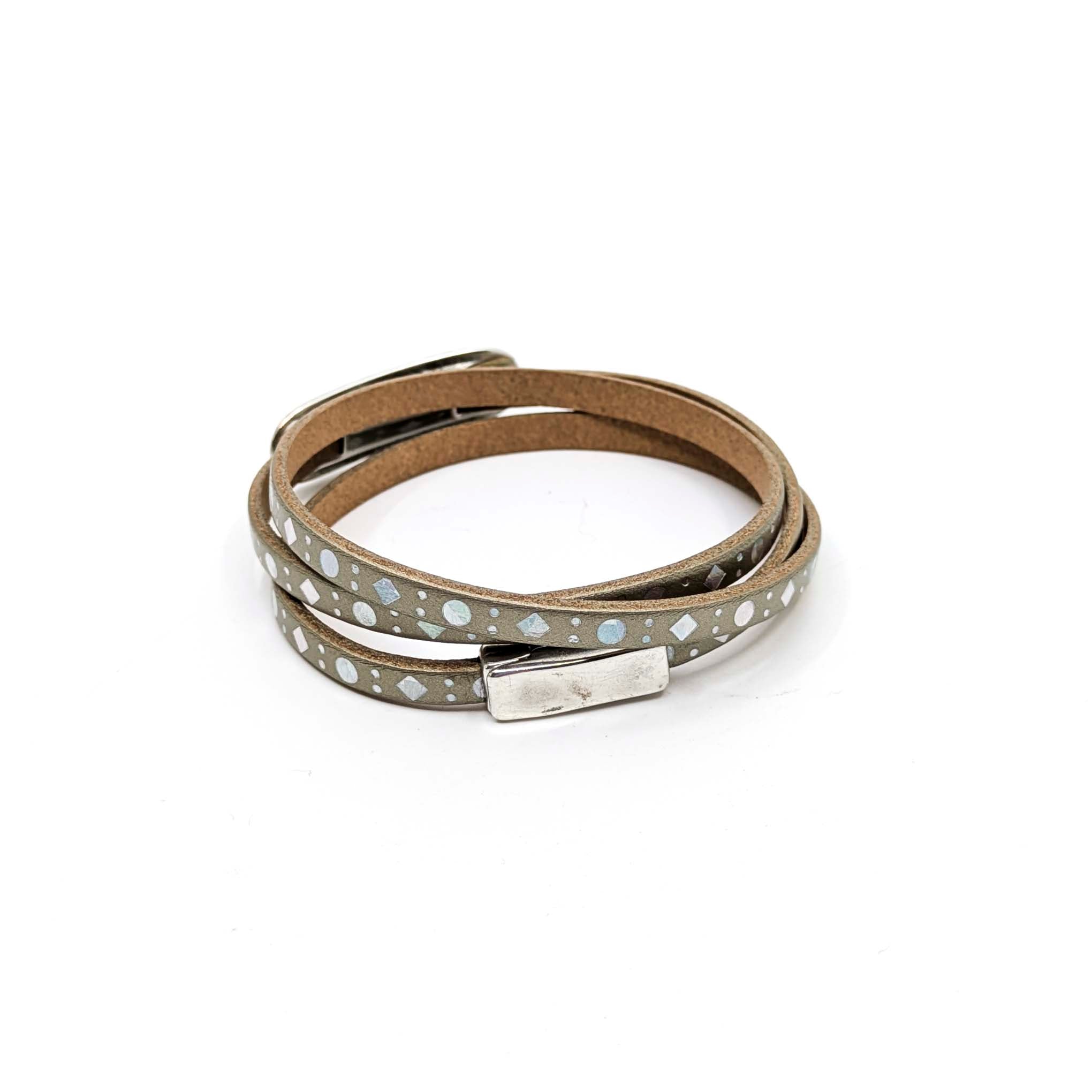 Classic Chic Triple Wrap Bracelet- Champagne Diamond