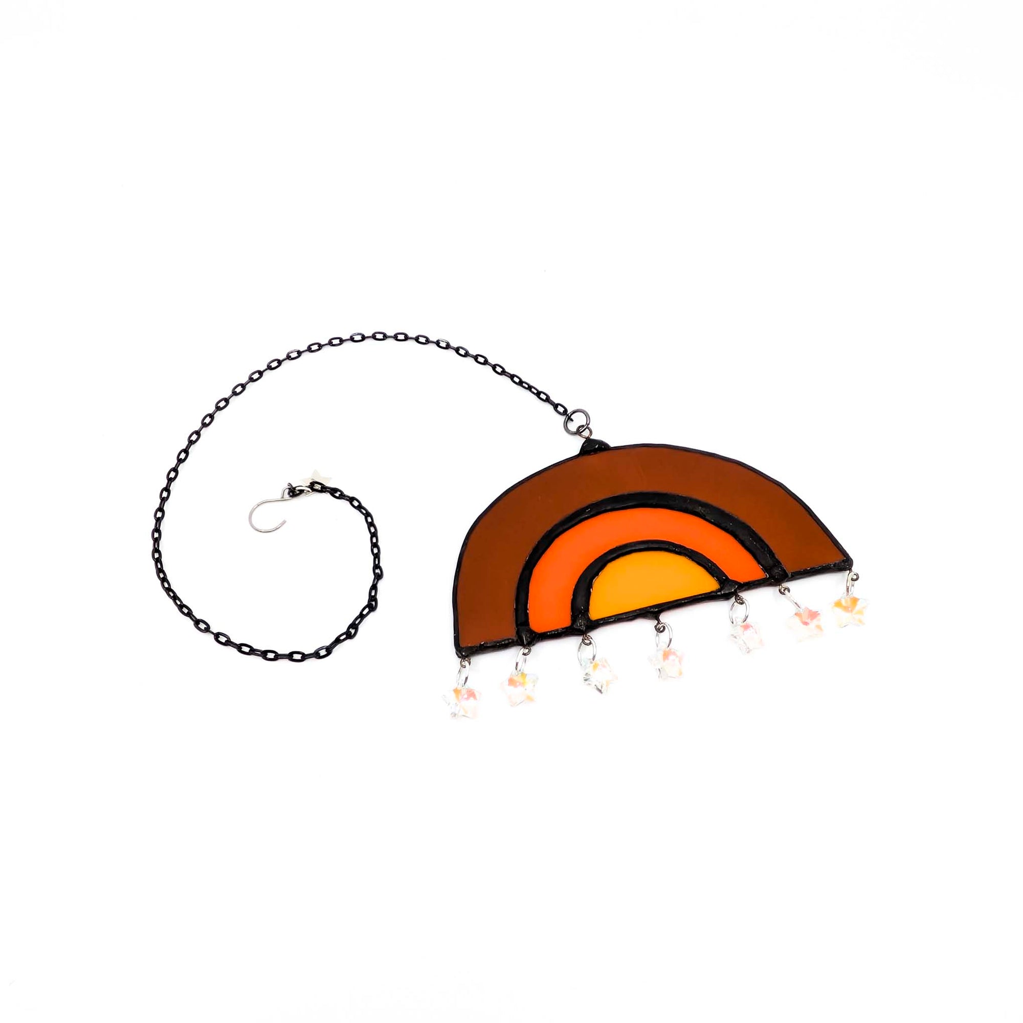 Rainbow Arches Stained Glass Suncatcher