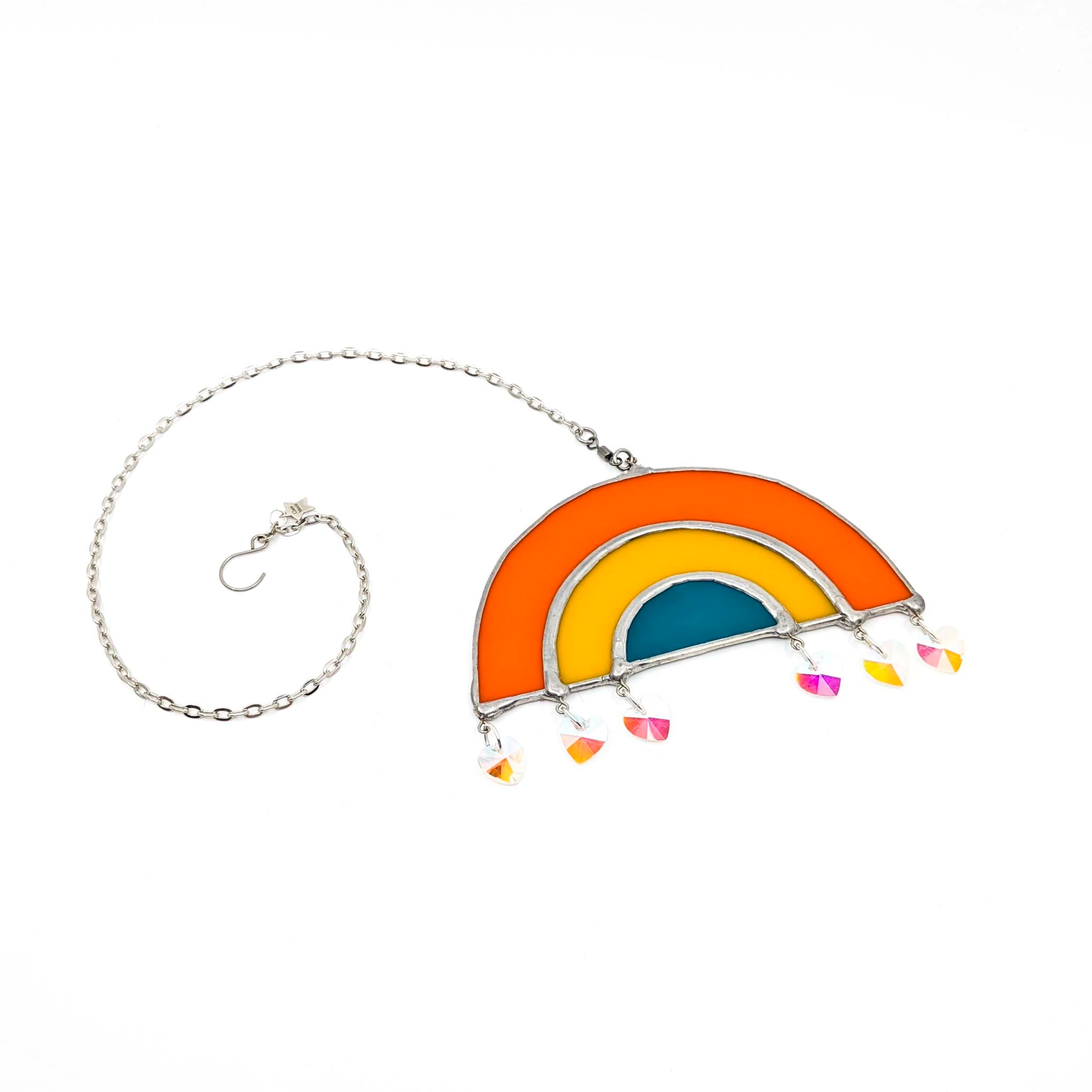 Rainbow Arches Stained Glass Suncatcher