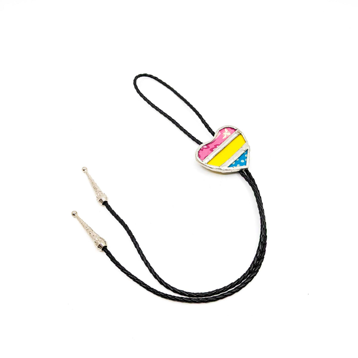Glass Moxie - Pan Pride Heart Bolo - Style 2 - VISUAL INDEX