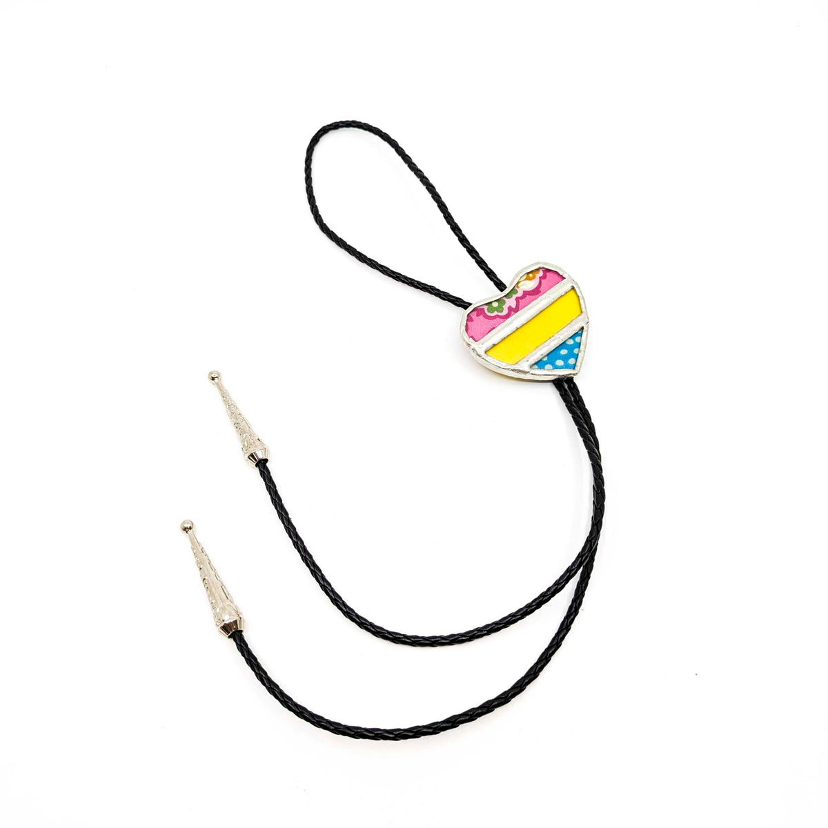 Glass Moxie - Pan Pride Heart Bolo - Style 3 - VISUAL INDEX