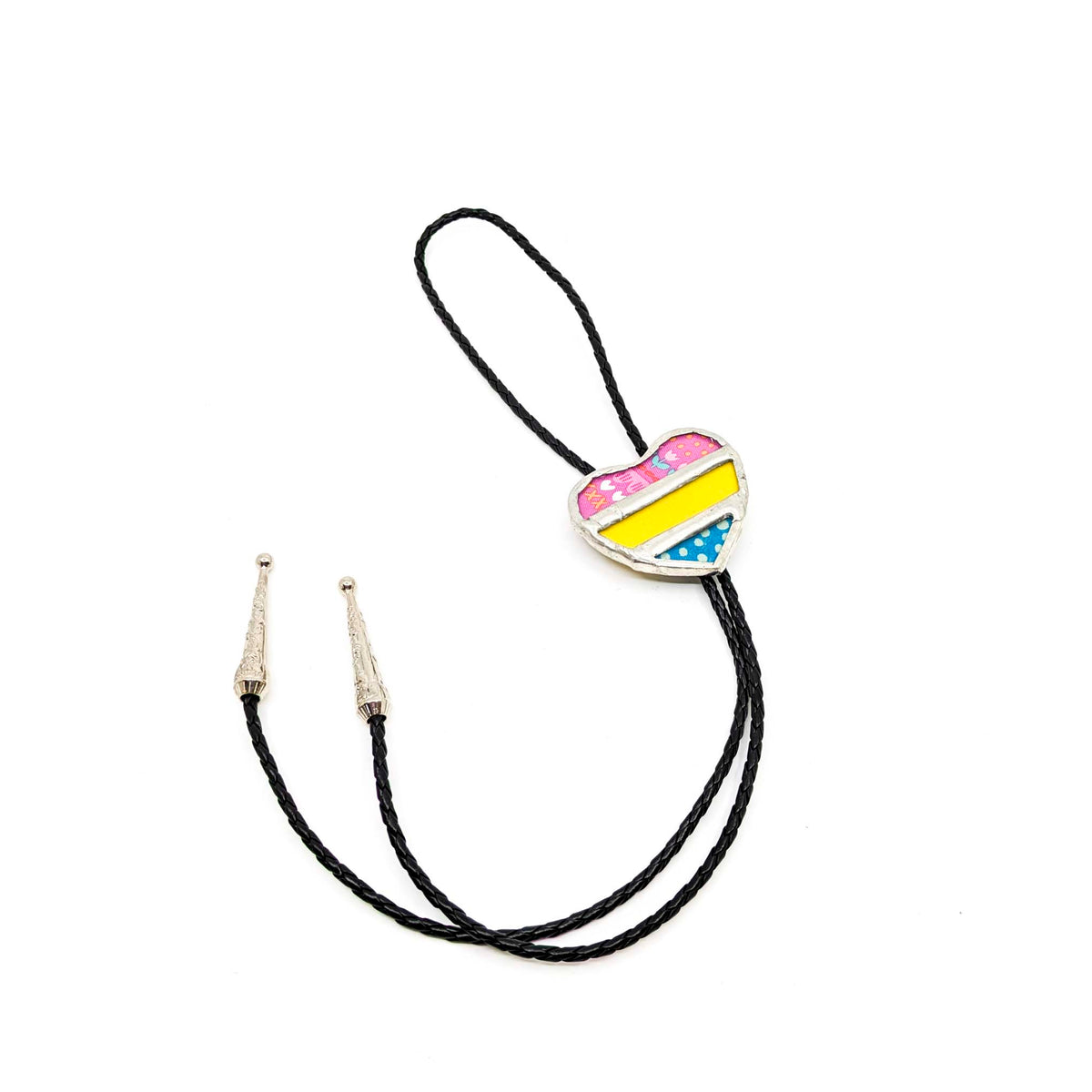 Glass Moxie - Pan Pride Heart Bolo - Style 4 - VISUAL INDEX