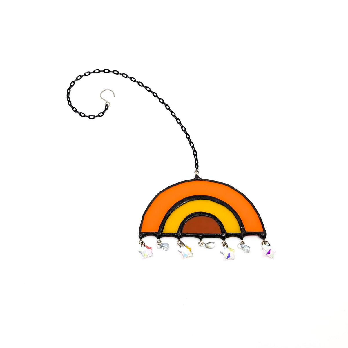 Rainbow Arch Stained Glass Suncatcher (Small- 3 Styles)