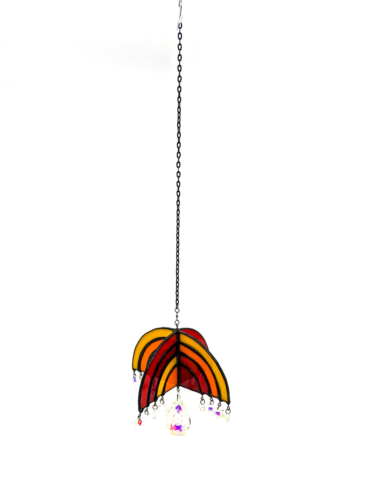 Rainbow Quad-Arch Stained Glass Suncatcher (3 Styles)