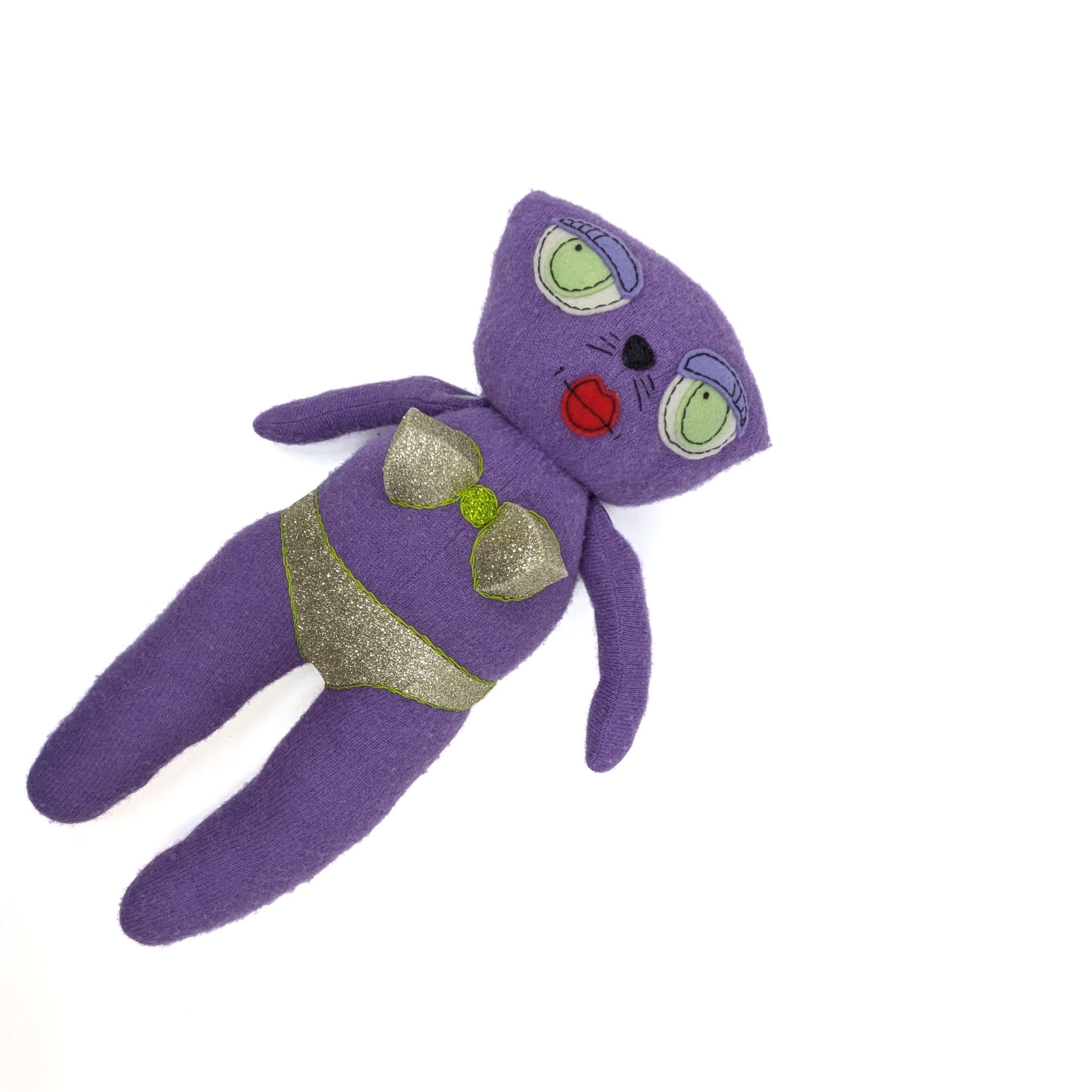 Titty Kitty in Light Purple- Stuffed Animal