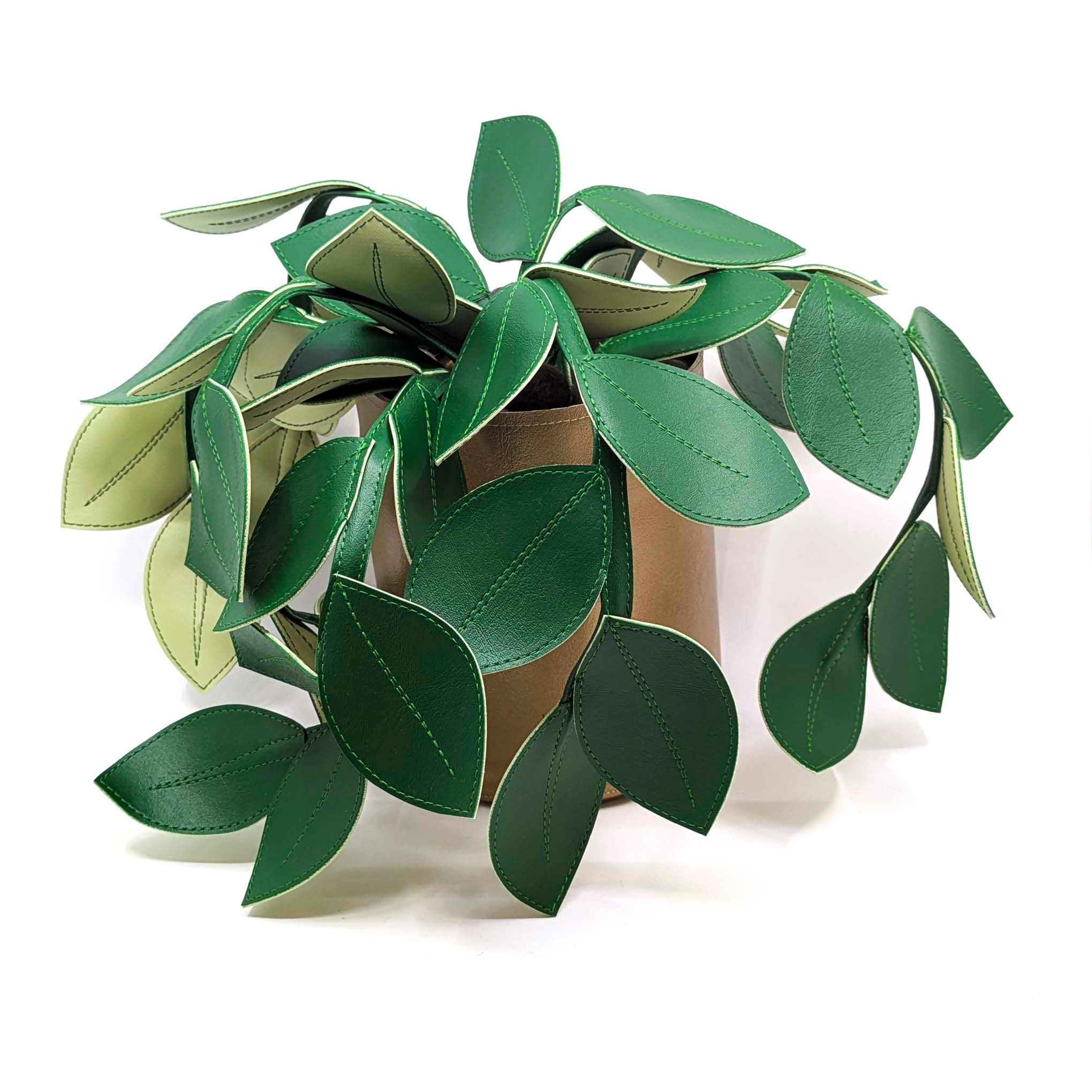 Large Fake Plant (Green Goddess-Bronze Pot)