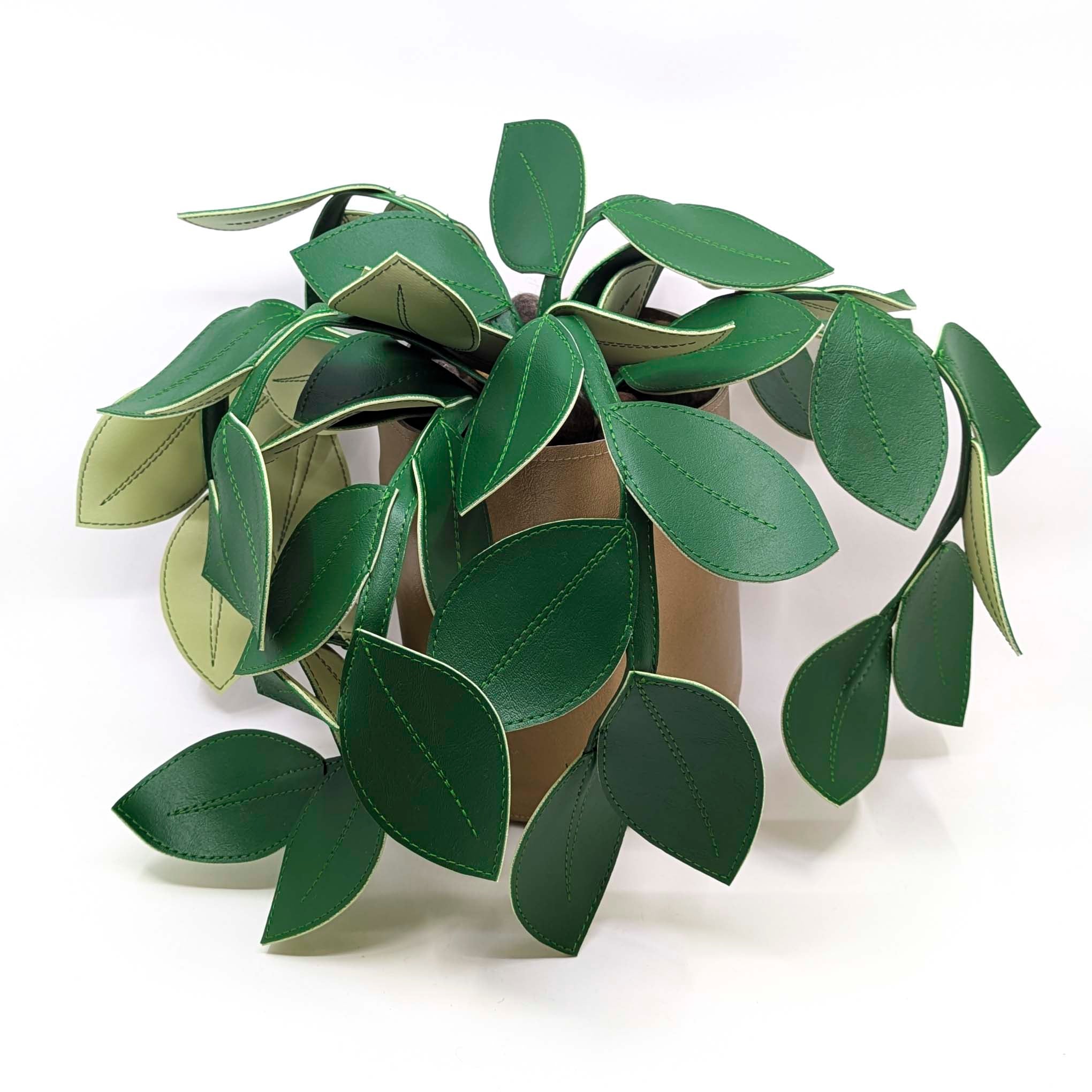 Large Fake Plant (Green Goddess-Bronze Pot)