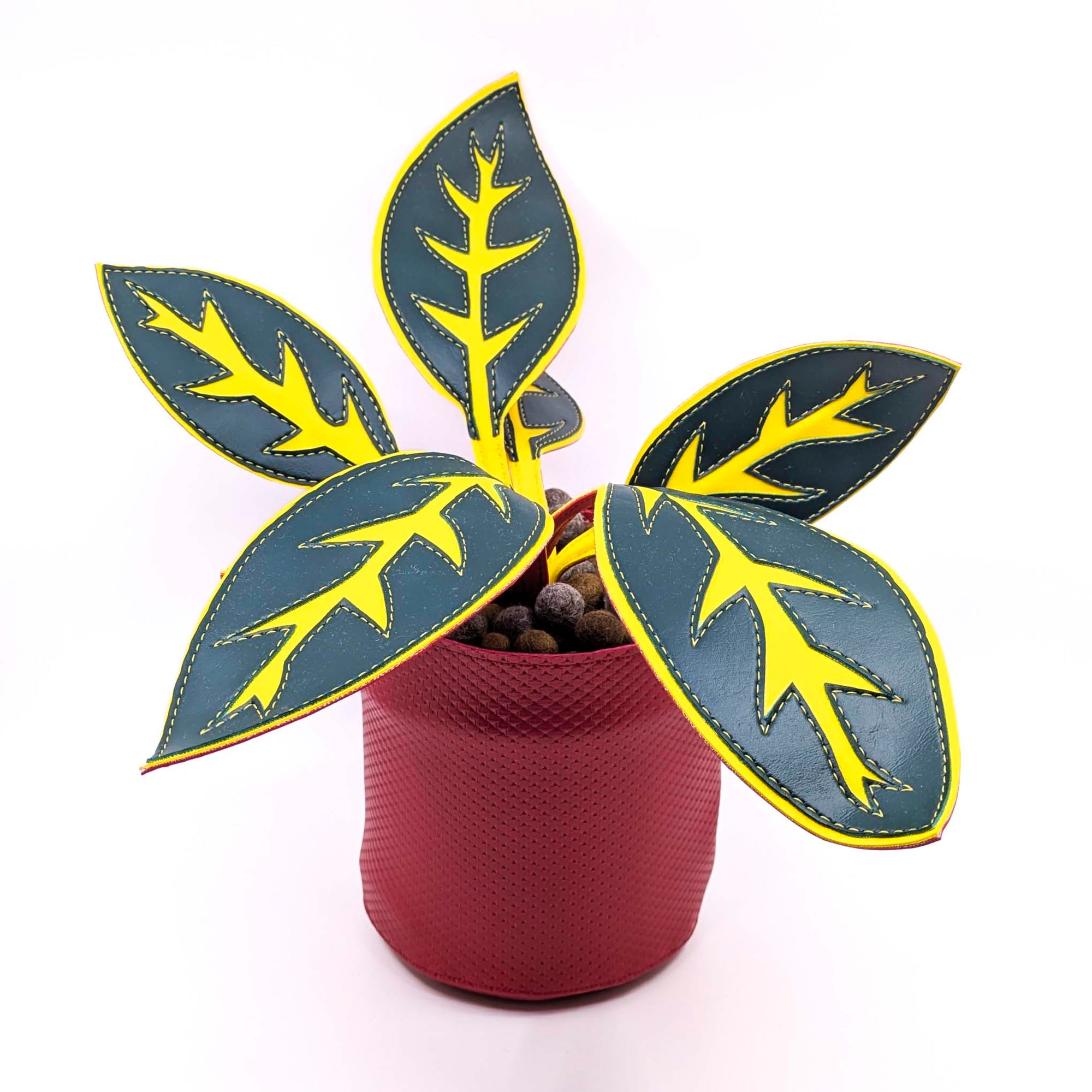 Large Fake Plant- Zebra Plant