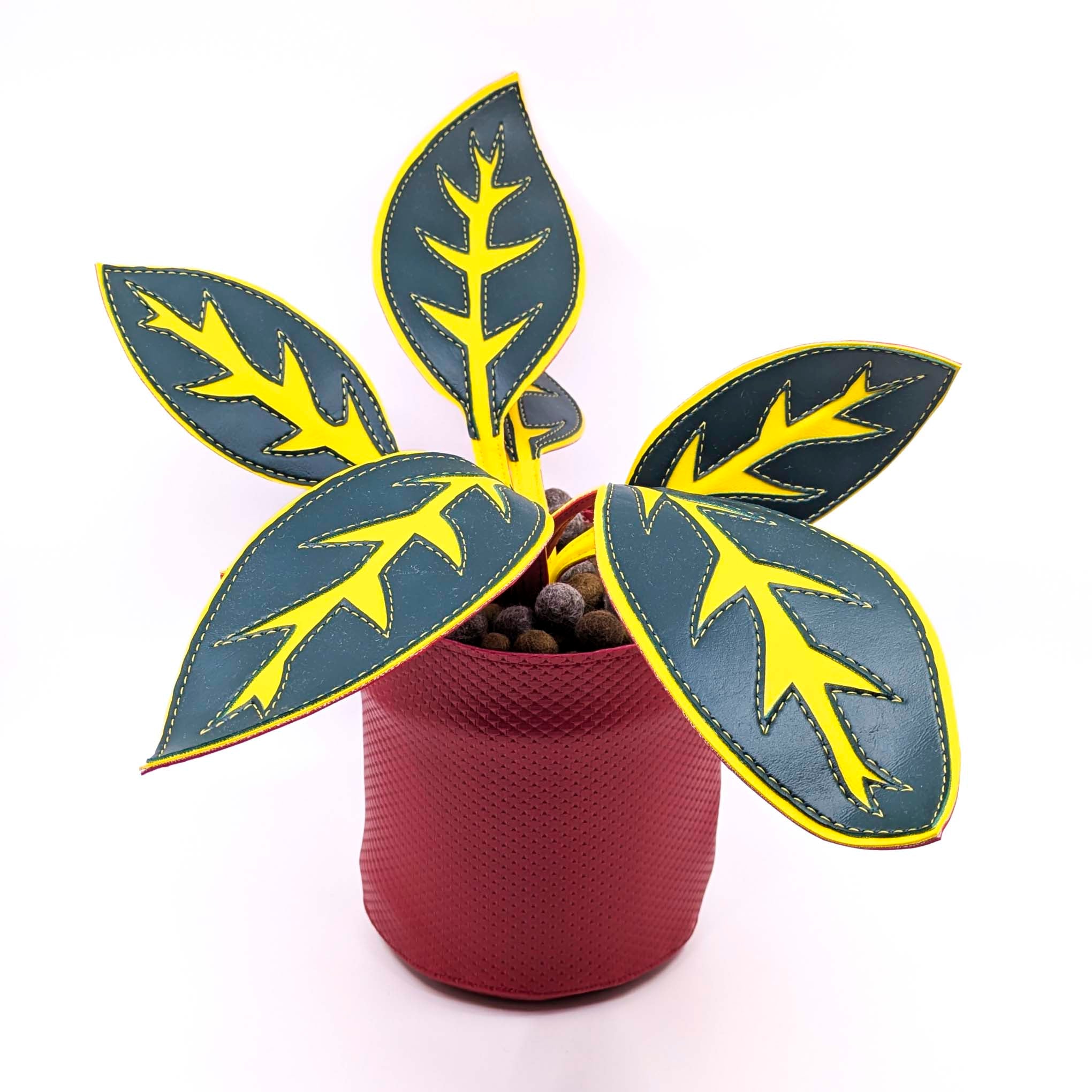 Large Fake Plant- Zebra Plant