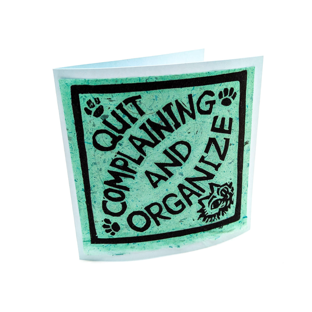 Kara Hammond - Quit Complaining and Organize - Card - Turquoise - VISUAL INDEX
