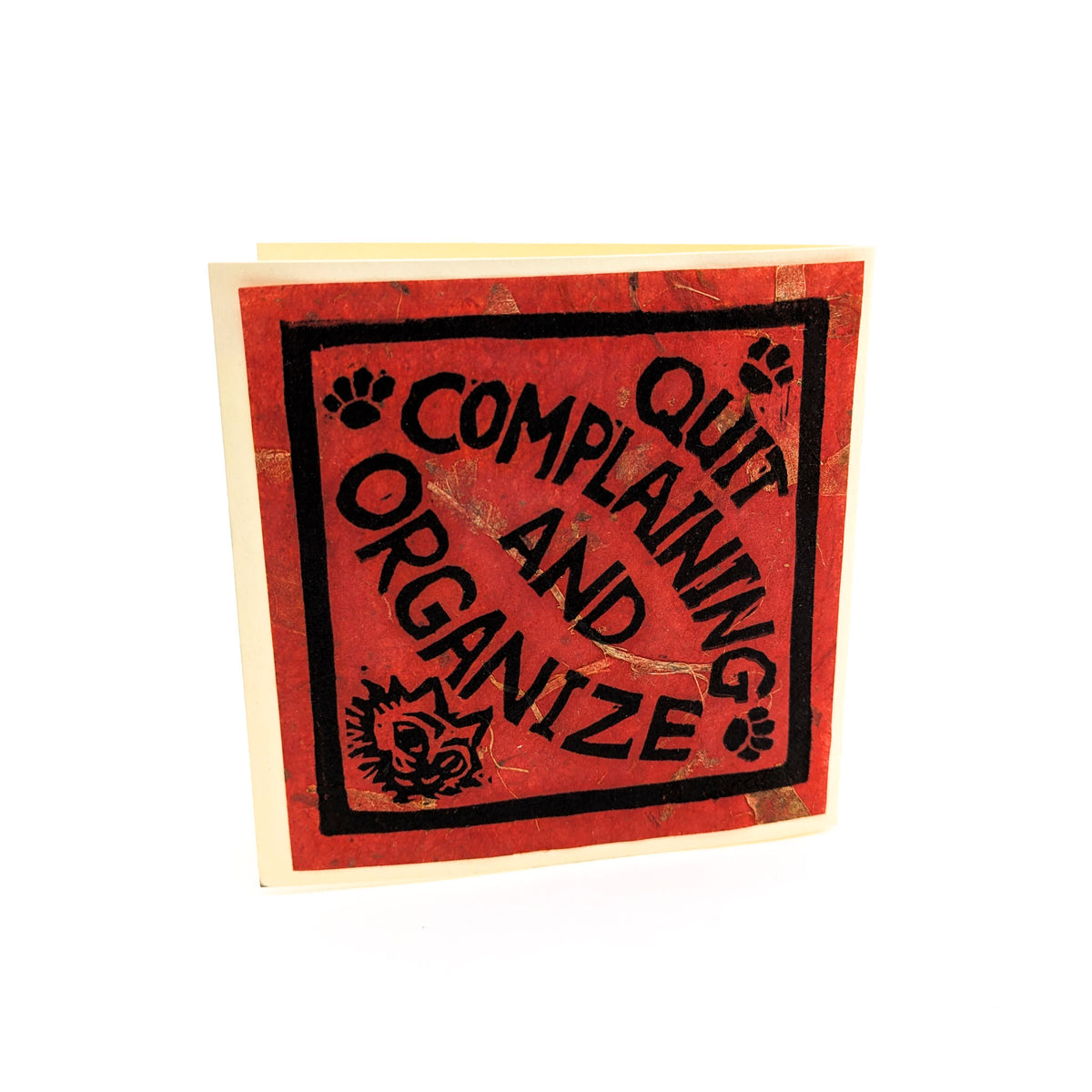 Kara Hammond - Quit Complaining and Organize - Card - Red - VISUAL INDEX