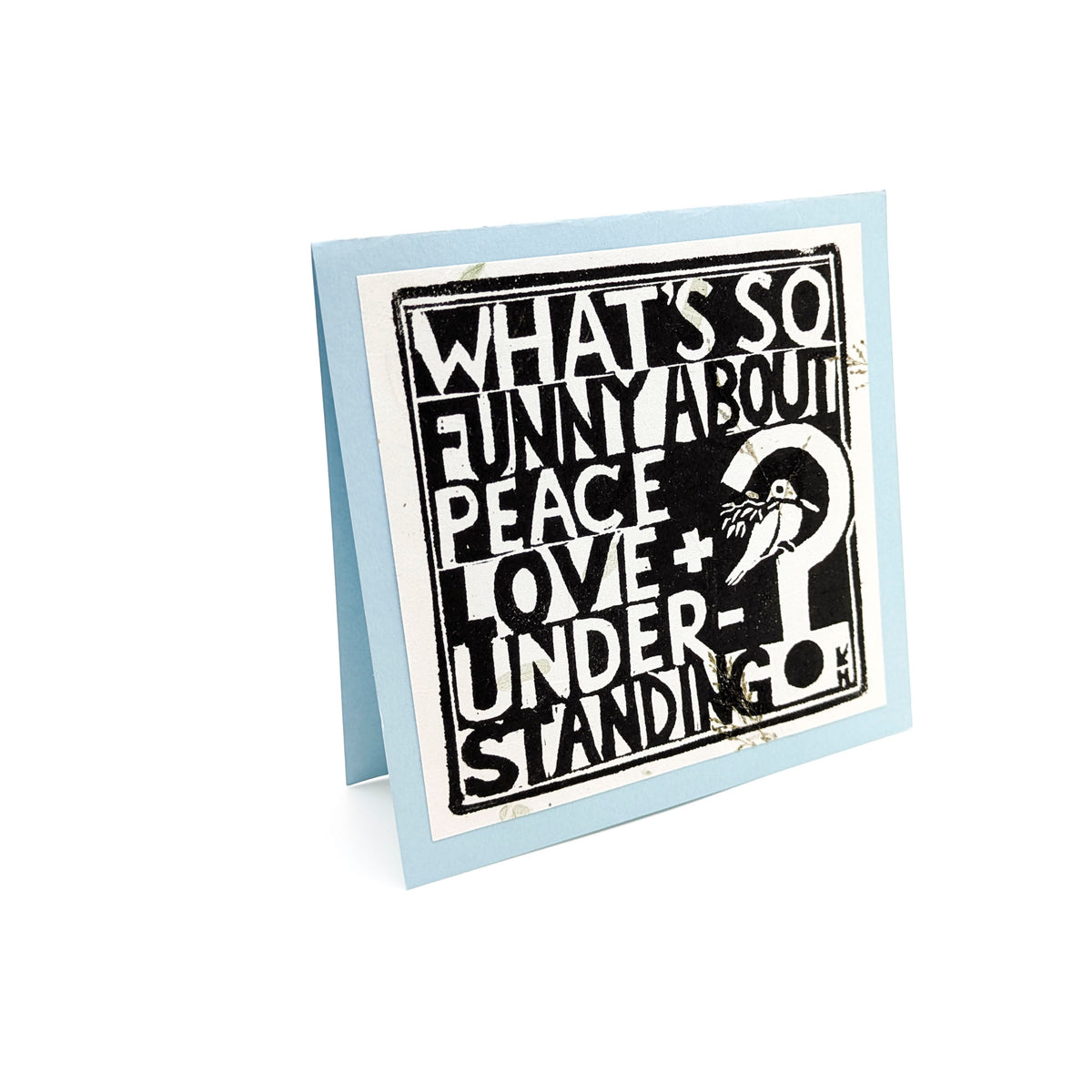Kara Hammond - Peace, Love, and Understanding - Card - White - VISUAL INDEX