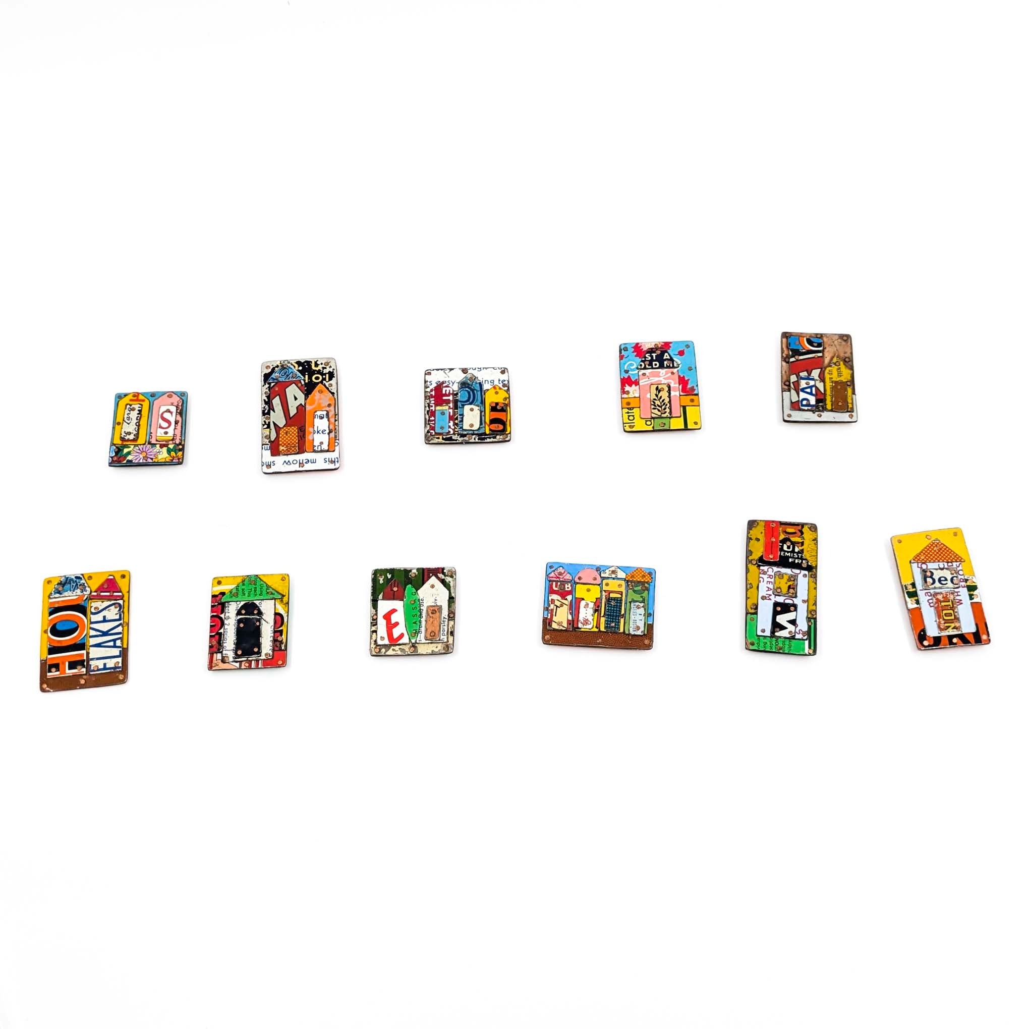 Jane Wells Harrison - House Magnetic Brooches - Style 11 - VISUAL INDEX