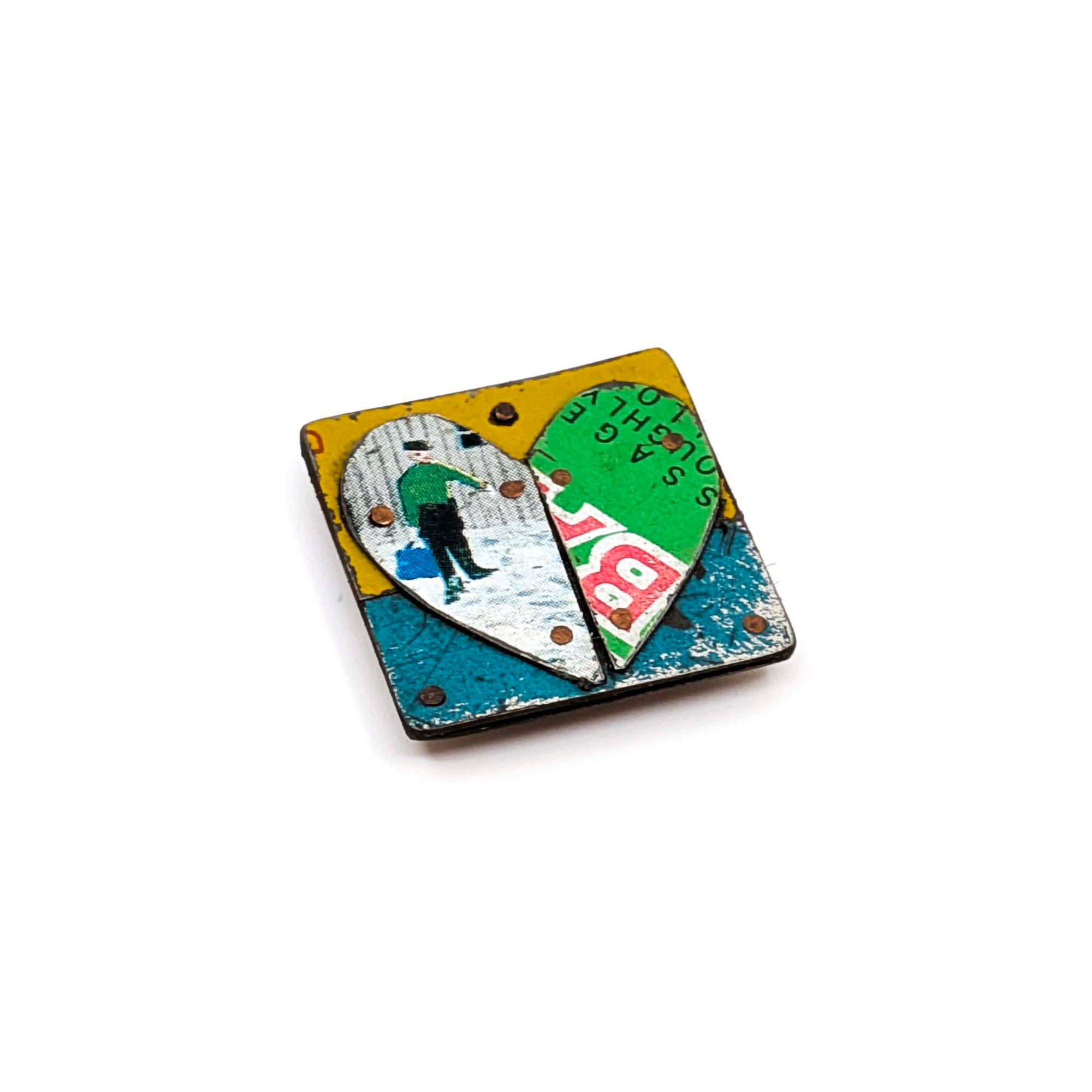 Jane Wells Harrison - Small Heart Magnetic Brooches - Style 1 - VISUAL INDEX