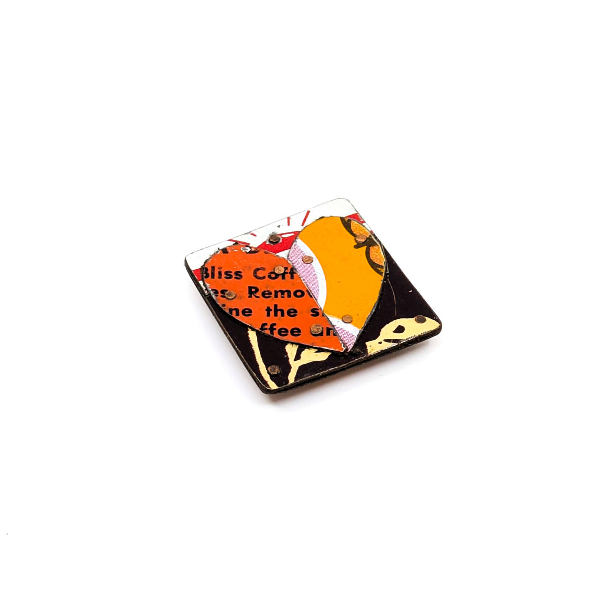 Jane Wells Harrison - Small Heart Magnetic Brooches - Style 3 - VISUAL INDEX