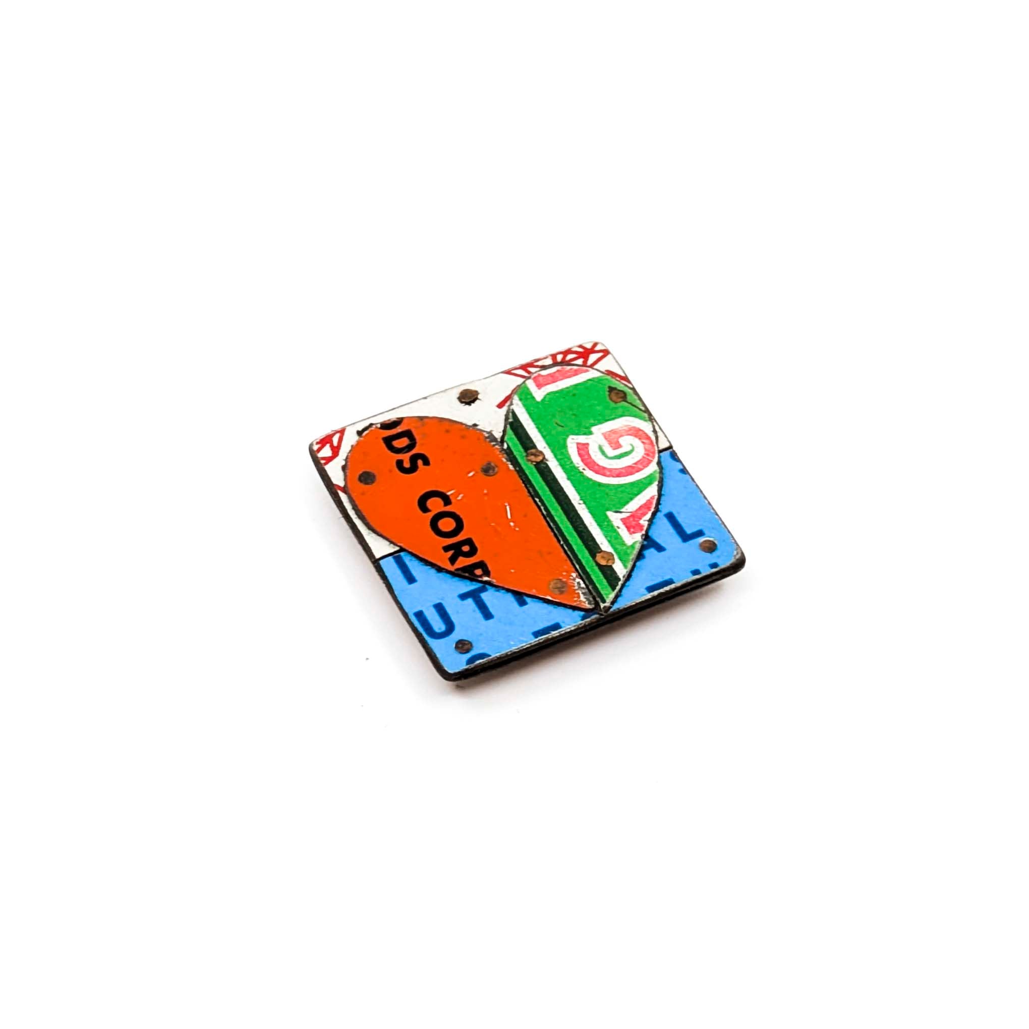 Jane Wells Harrison - Small Heart Magnetic Brooches - Style 6 - VISUAL INDEX