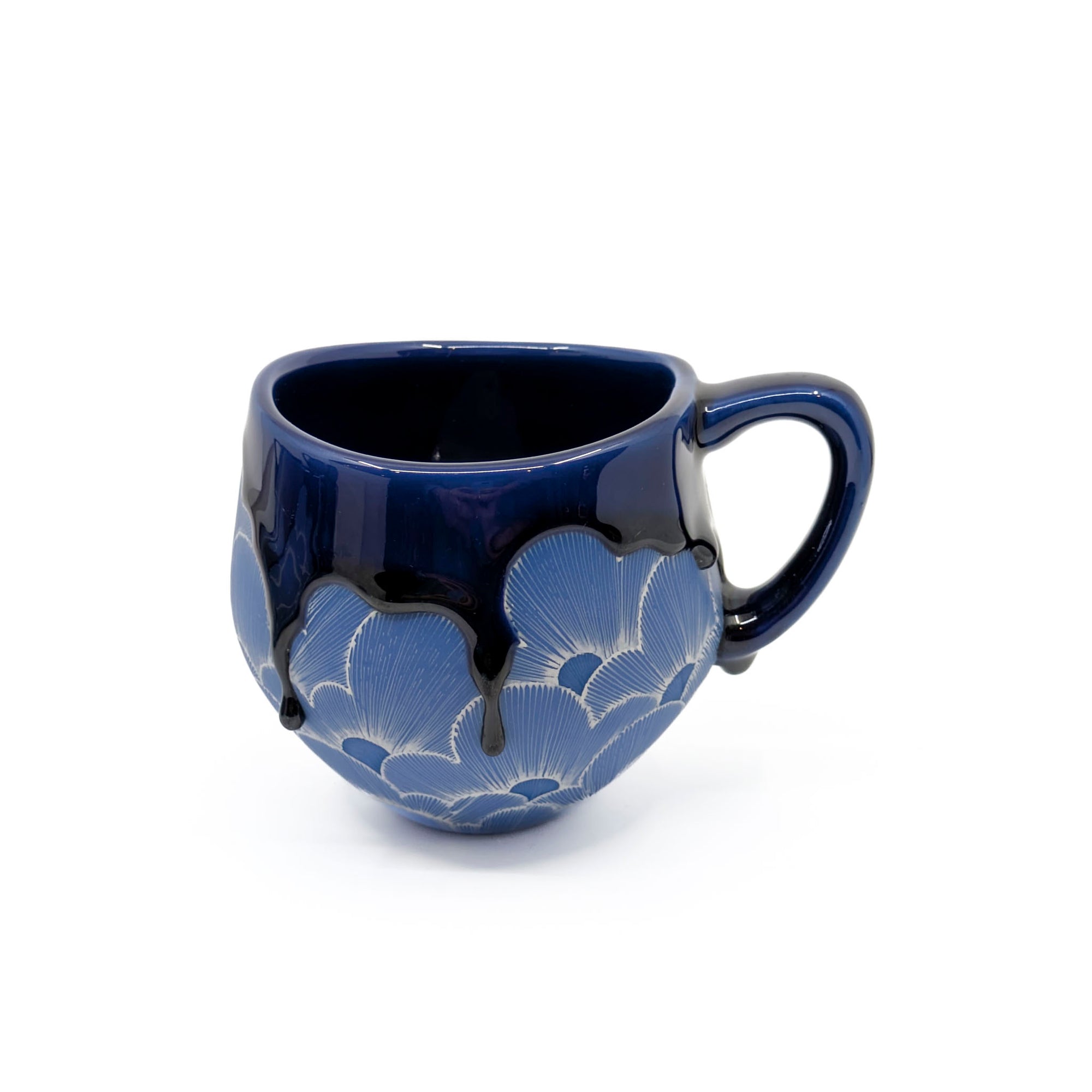 Blue Puffy Cloud Mugs