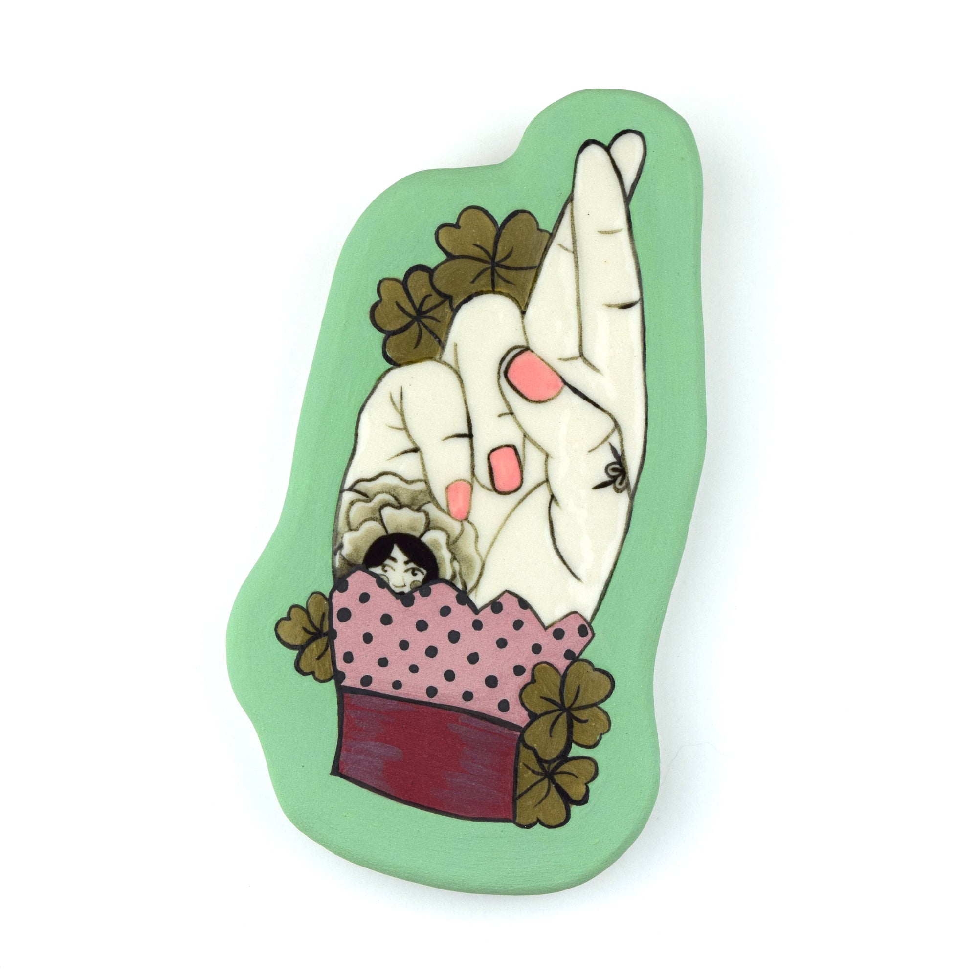 For Luck (Polka Dots)- Wall Hanging