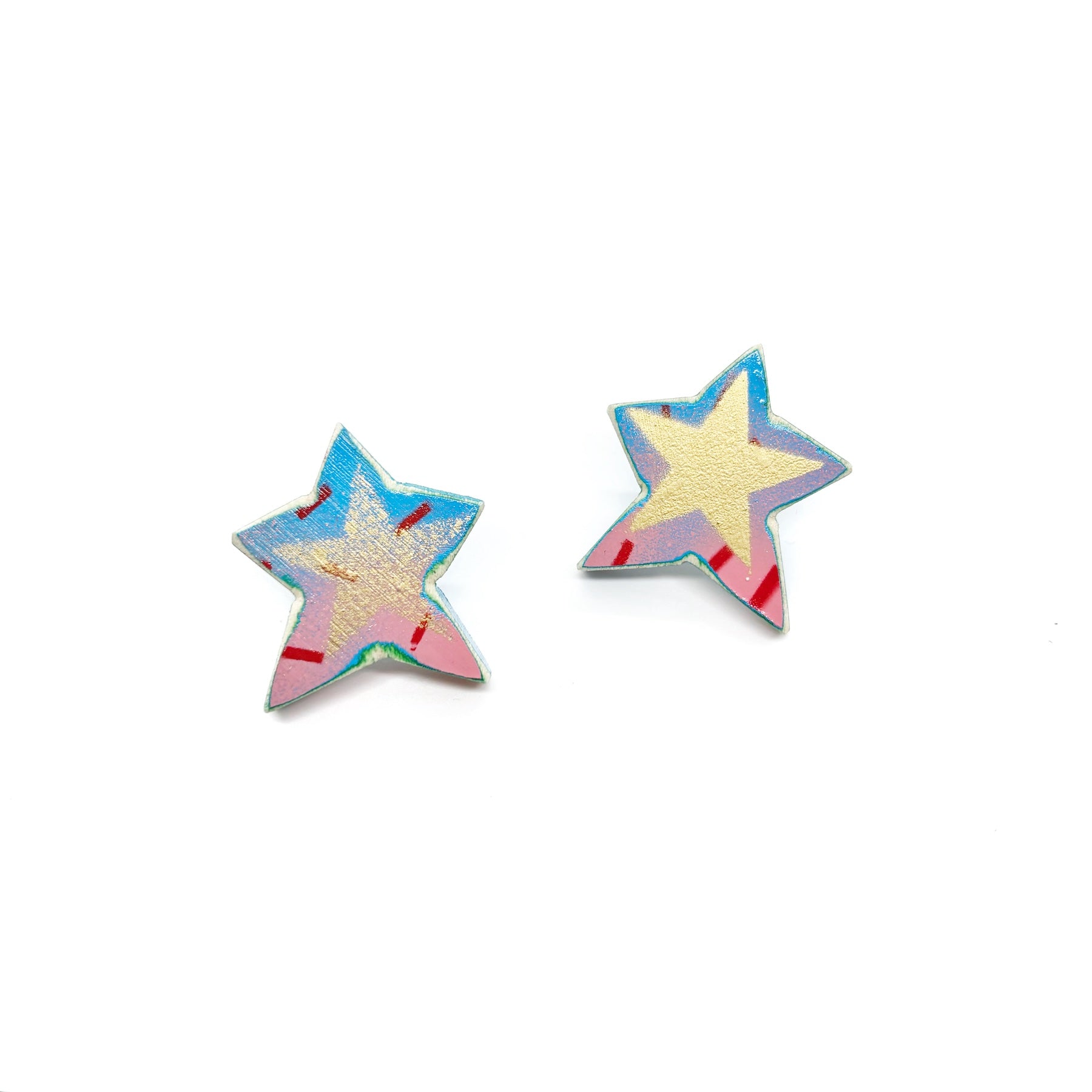 Shine Bright Star Face- Earrings
