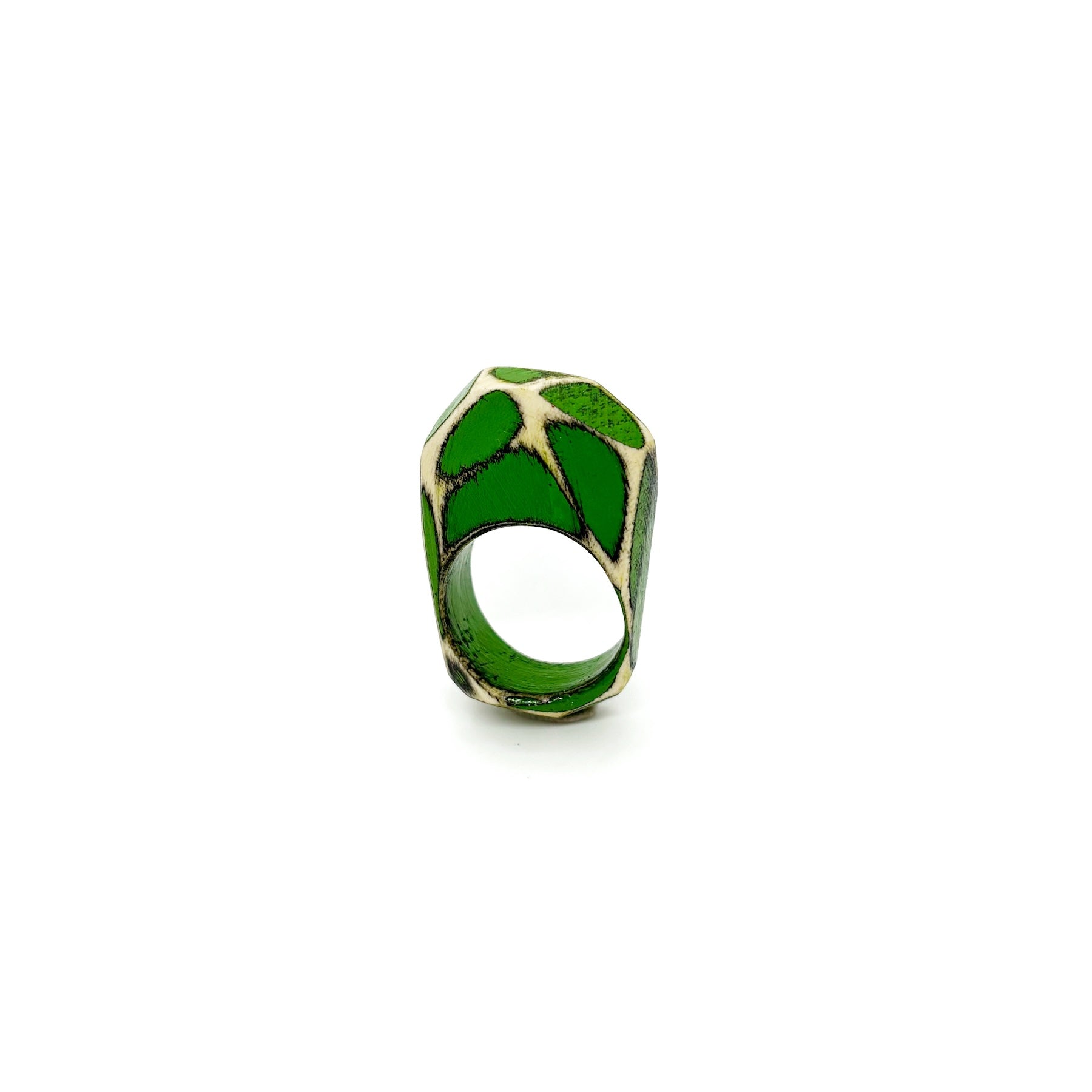 Multifaceted Ring (Green)