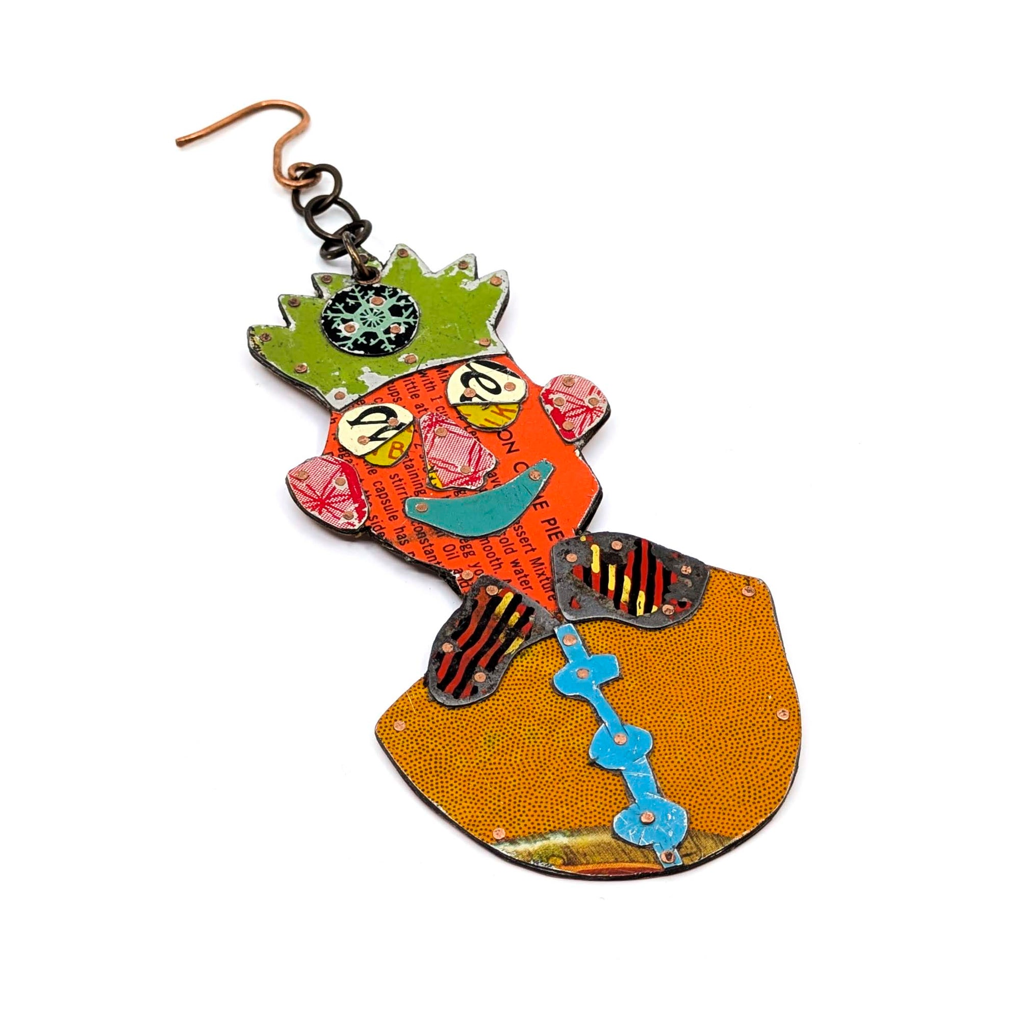 Ornament- Green Crown Clown