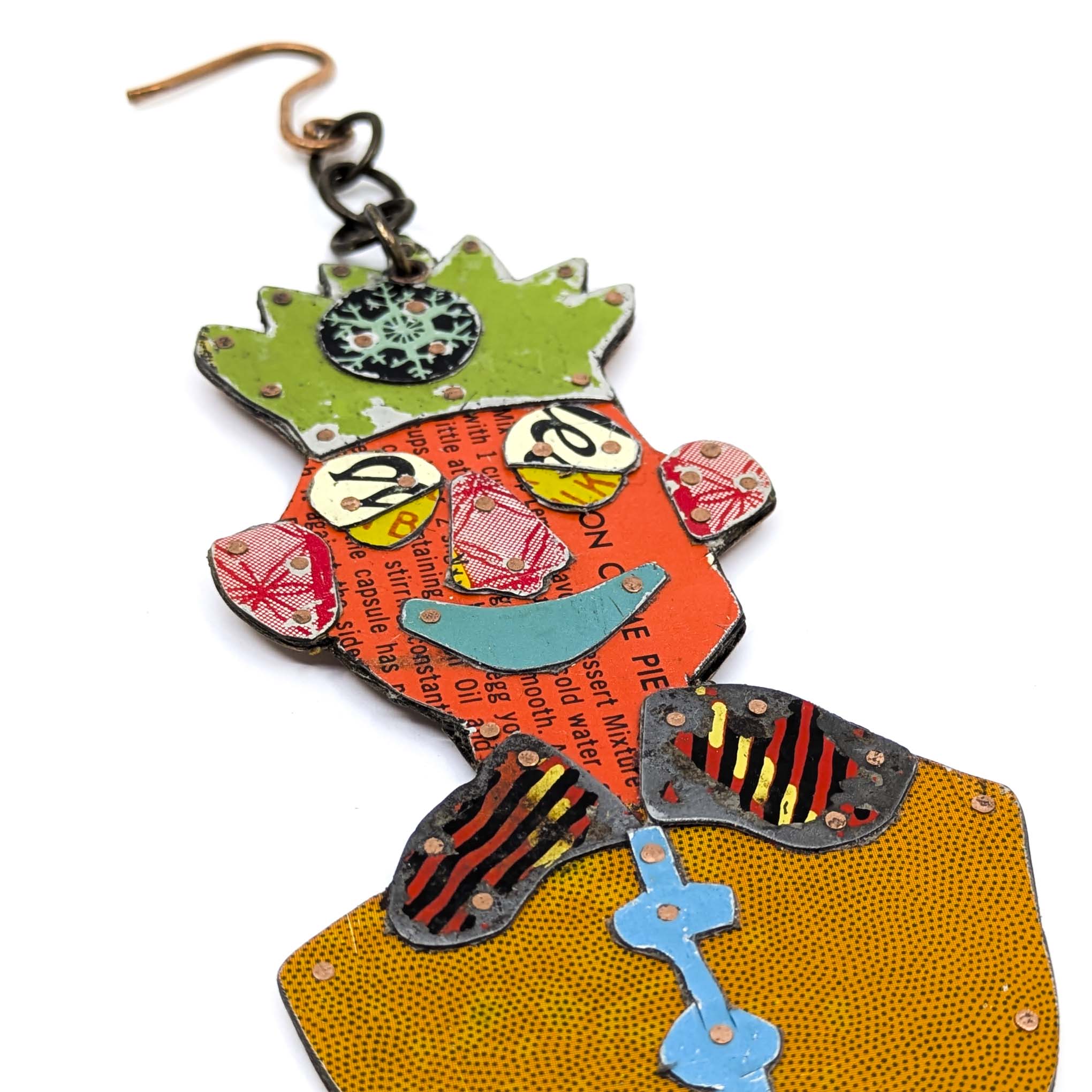Ornament- Green Crown Clown