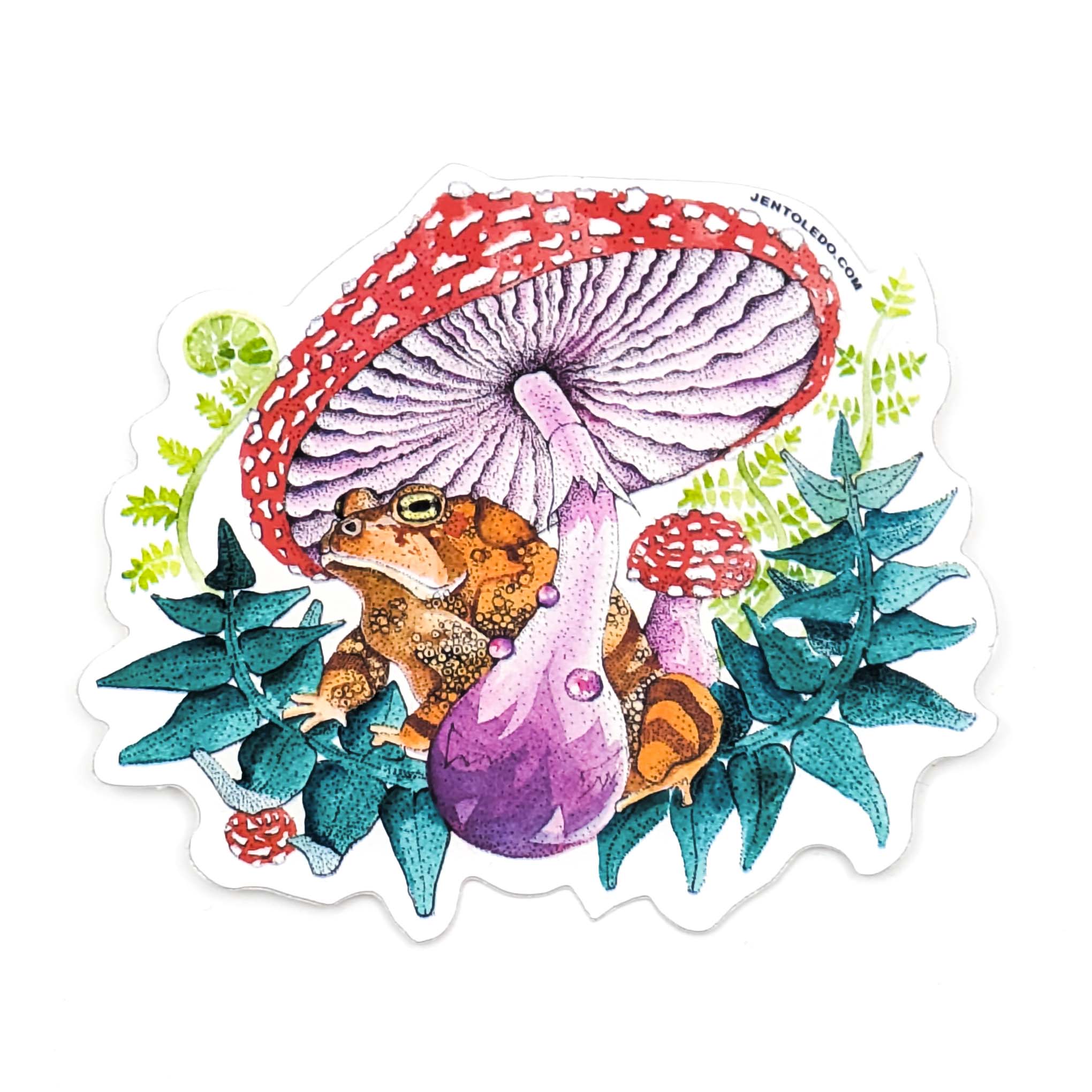 Mushroom & Toad- Sticker