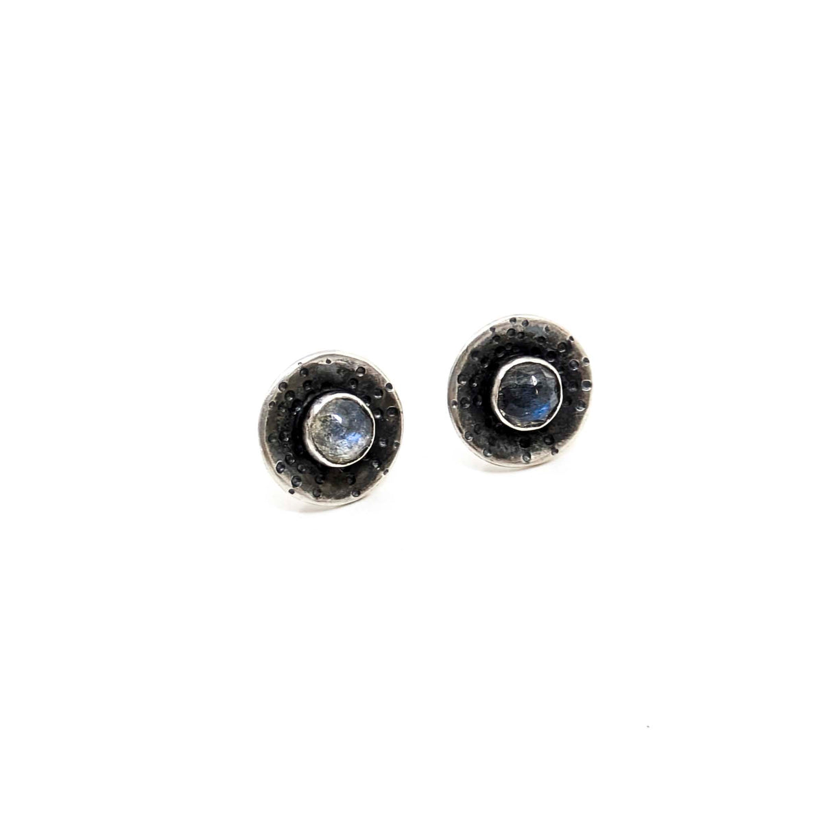 Juniper Bay Metals - Gemstone Urchin Post - Earrings - Labradorite - VISUAL INDEX