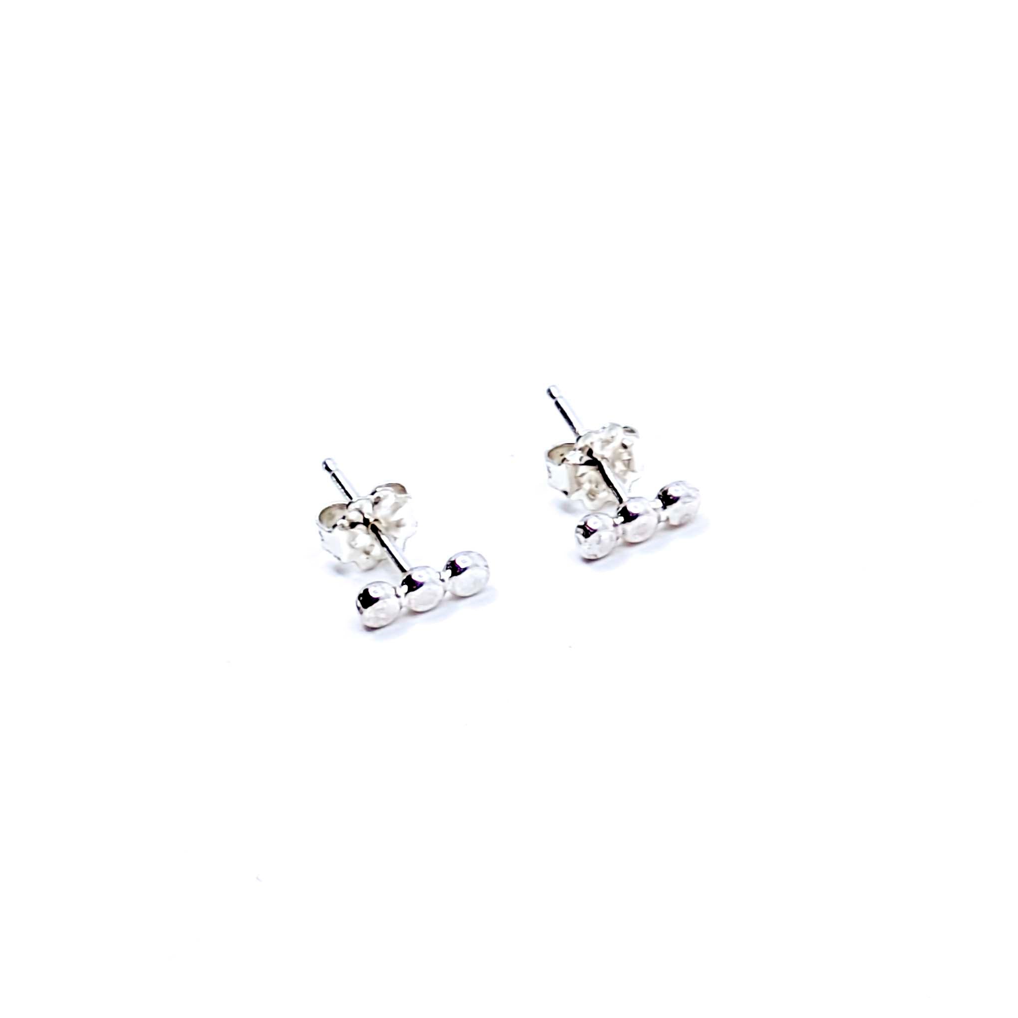 Three Dot Stud Earrings