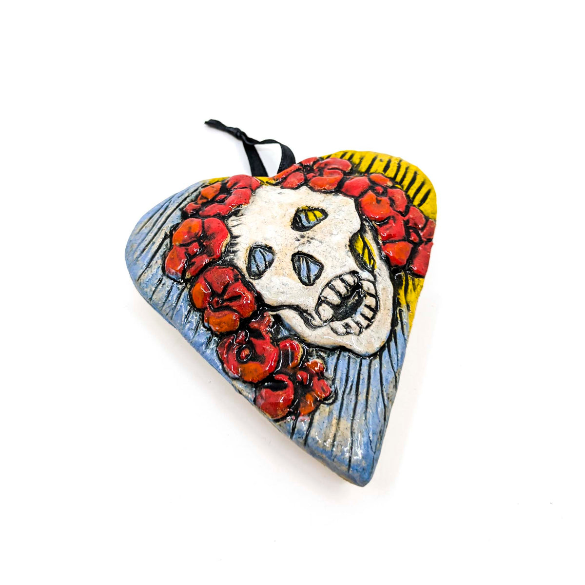 Lou Mitchell Courtney - Decorative Rattles - Dios de Los Muertos - Flowers - VISUAL INDEX