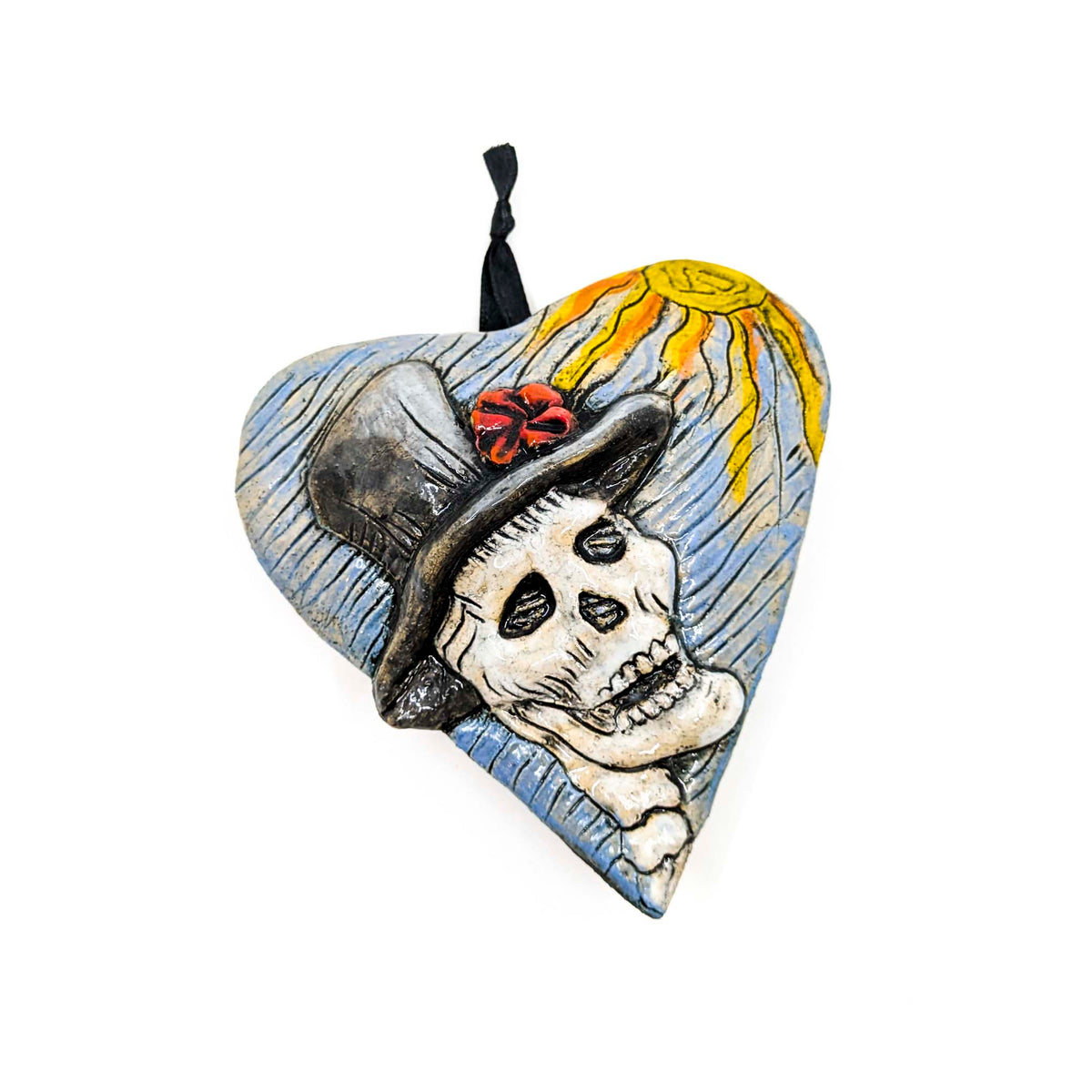 Lou Mitchell Courtney - Decorative Rattles - Dios de Los Muertos - Hat - VISUAL INDEX
