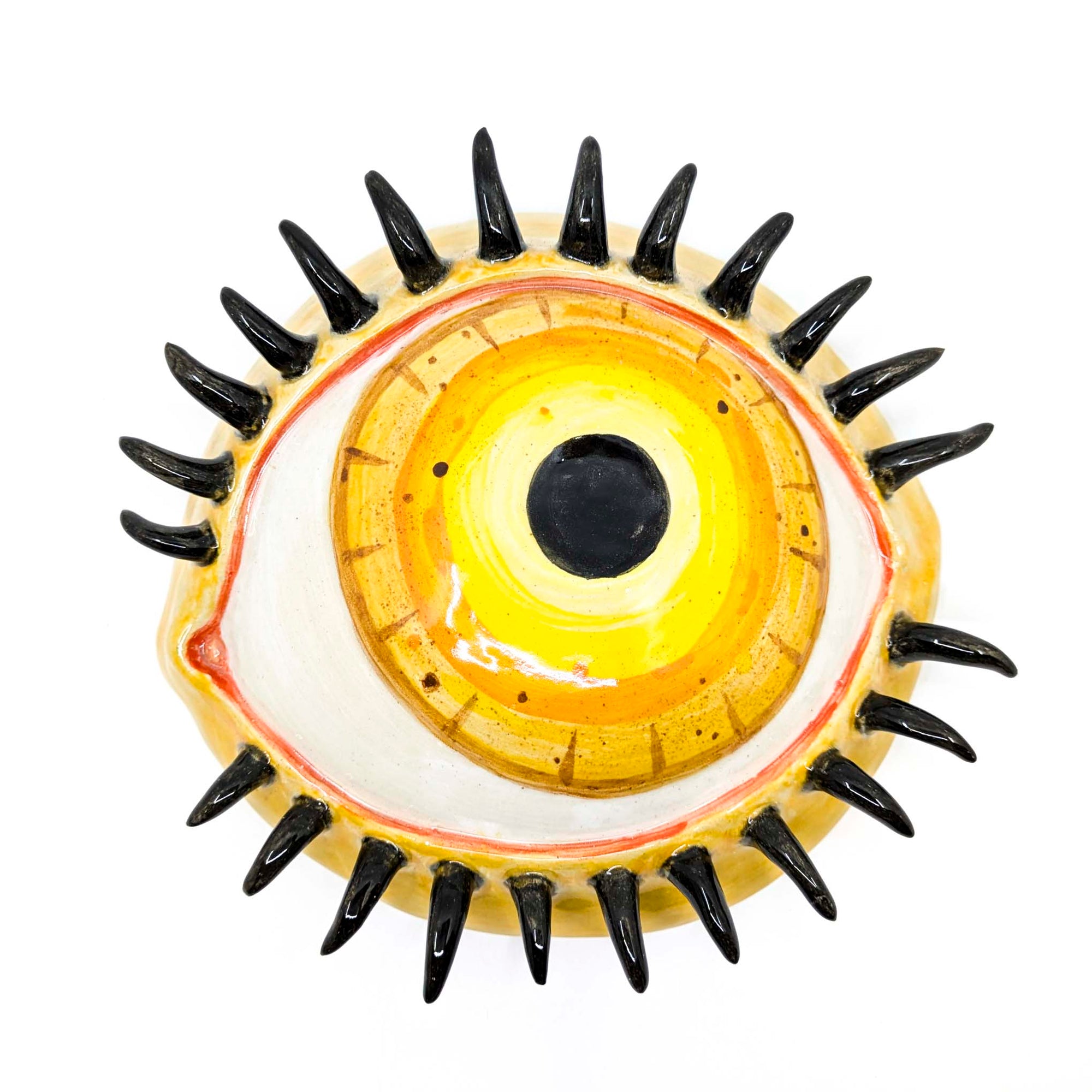 Large Eyeball Wall Art (Yellow)