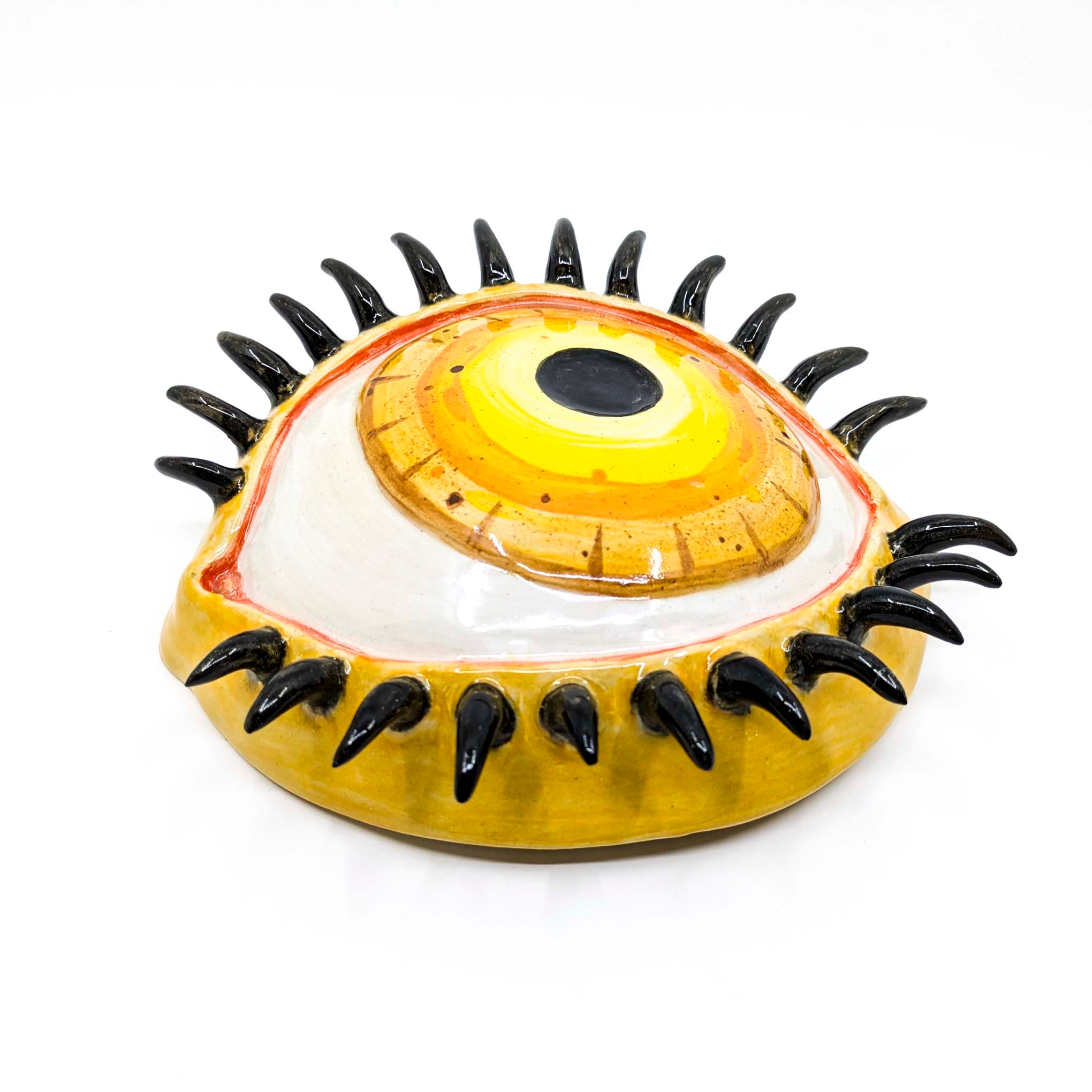 Large Eyeball Wall Art (Yellow)