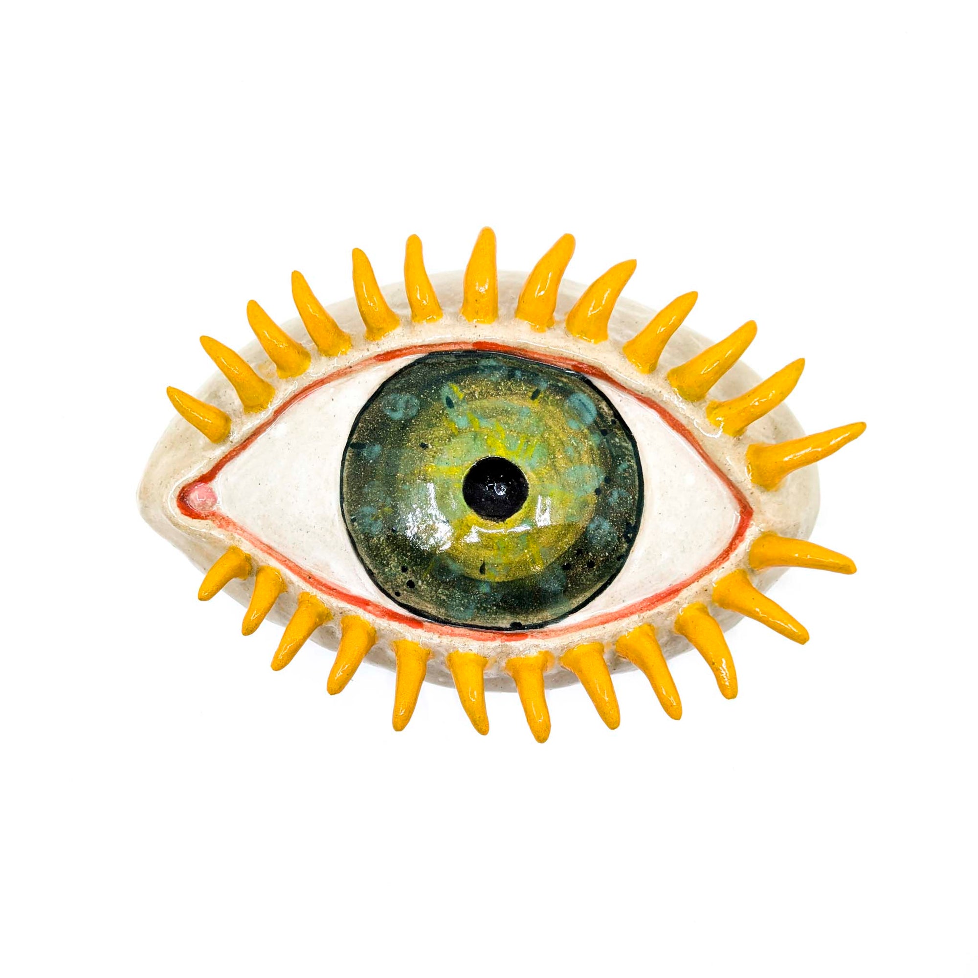 Large Eyeball Wall Art (Green)