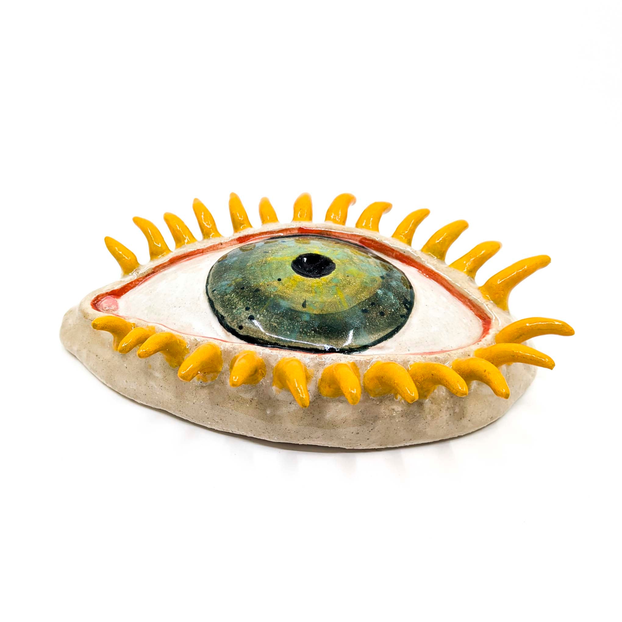 Large Eyeball Wall Art (Green)