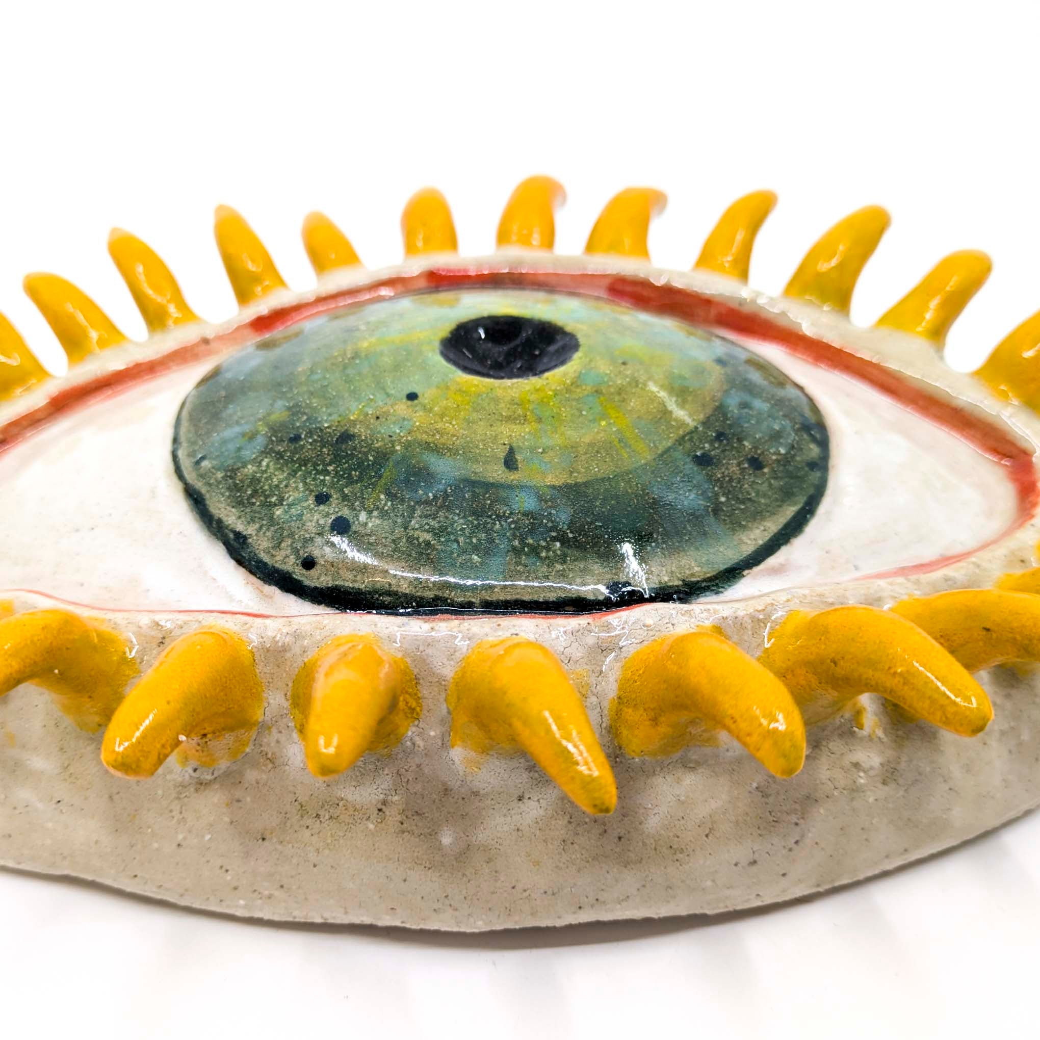 Large Eyeball Wall Art (Green)