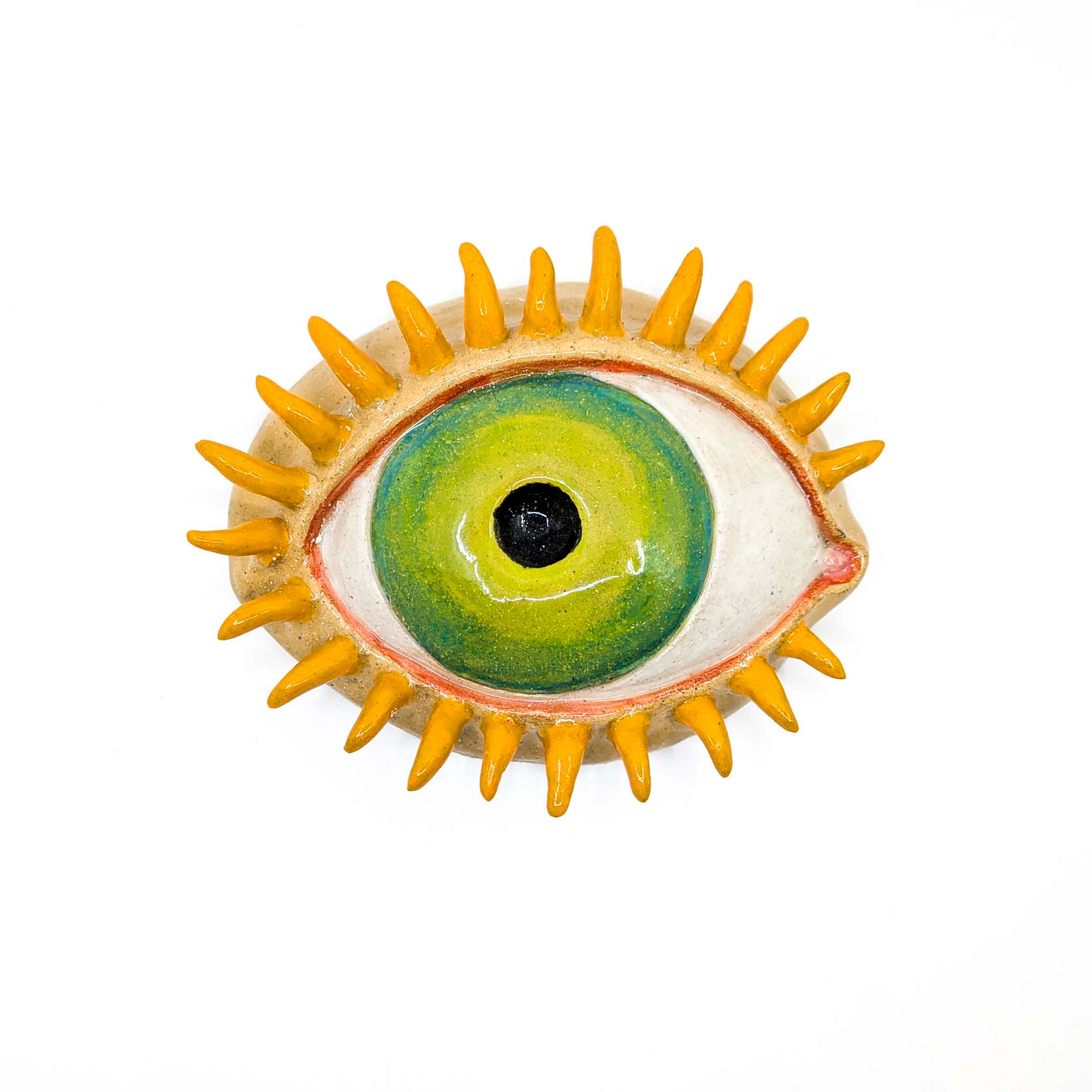 Medium Eyeball Wall Art (Green)