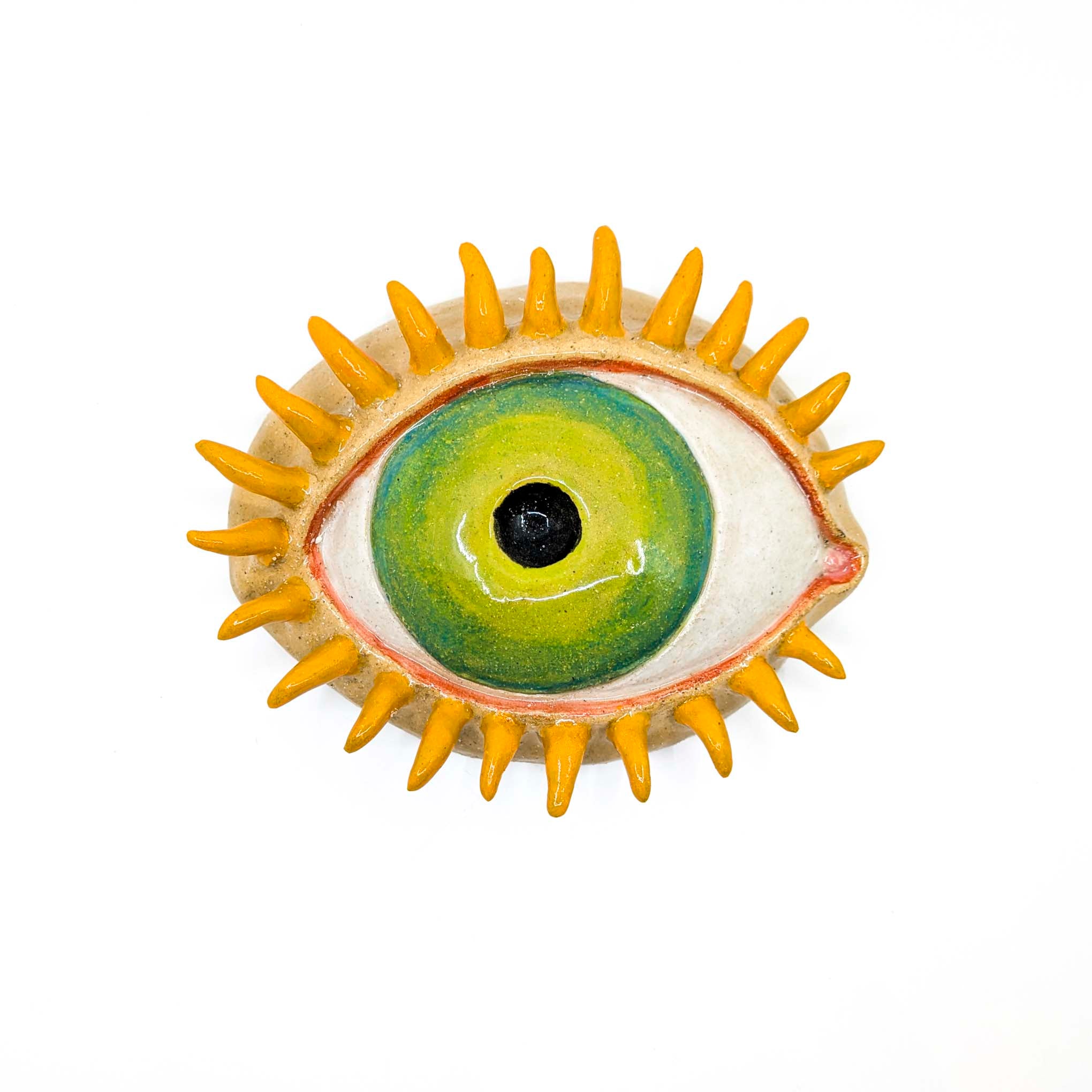 Medium Eyeball Wall Art (Green)