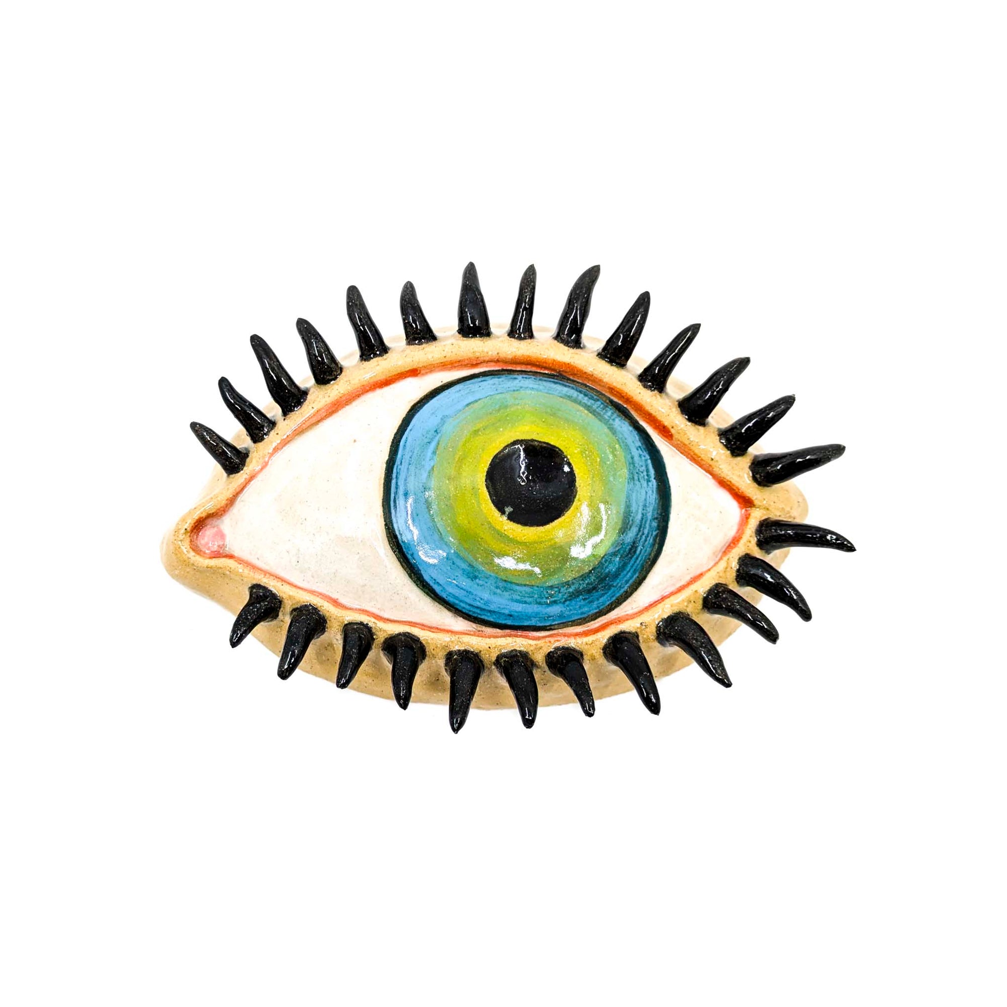 Large Eyeball Wall Art (Blue/Green)
