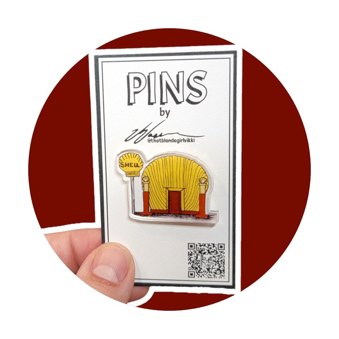 Vikki Vassar - Winston - Salem Pins - Shell Station Pin - VISUAL INDEX