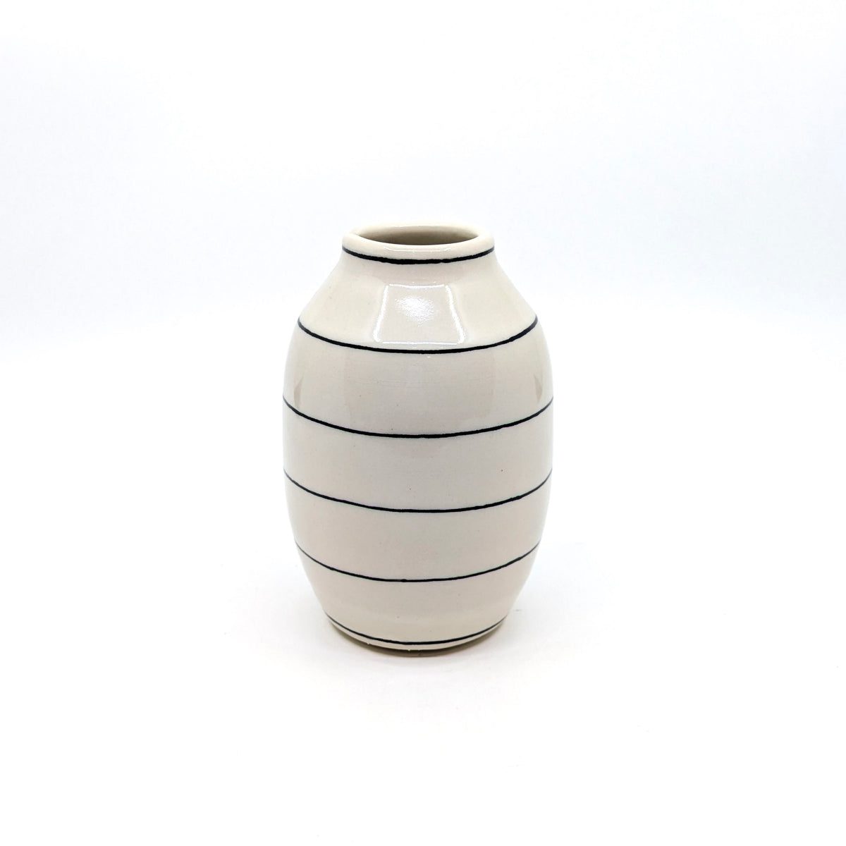 Simple Lined Small Vase