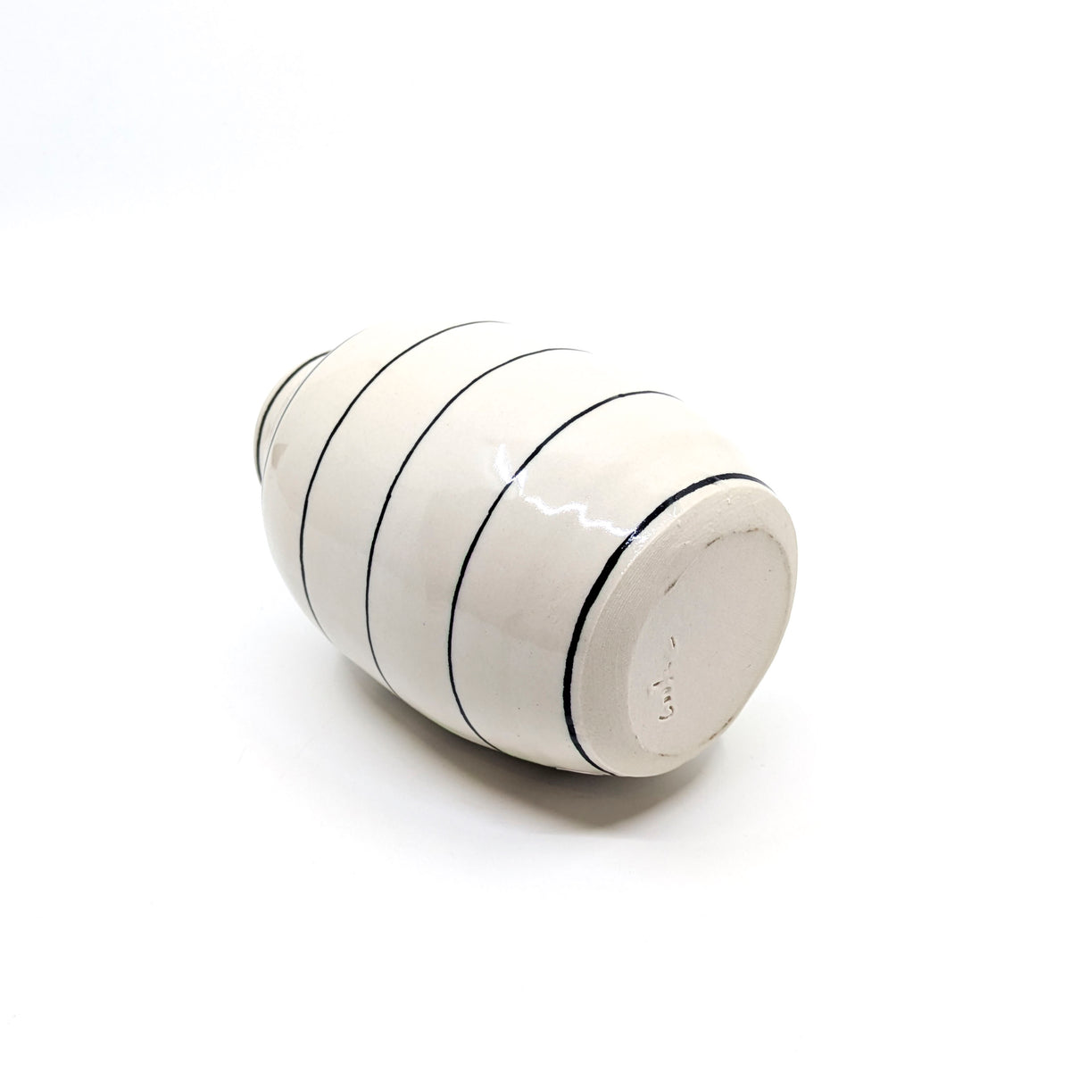 Simple Lined Small Vase