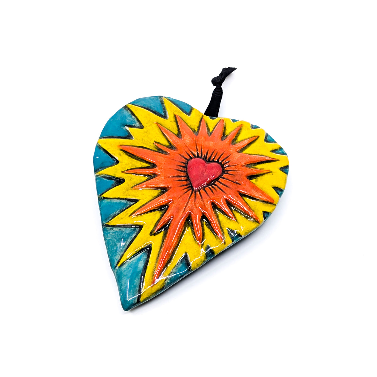 The Big Bang of Love (Teal) Rattle Wall Art