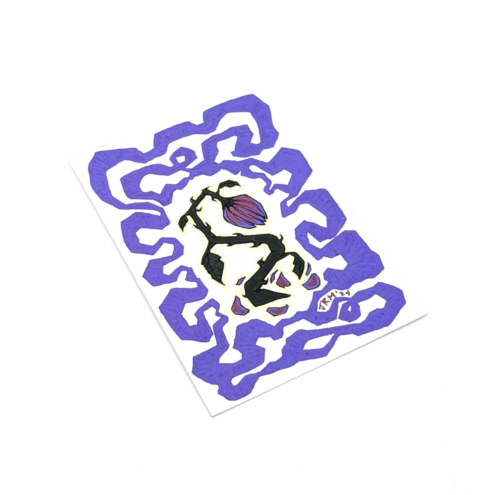 Wilted Wallflower- Original Artwork