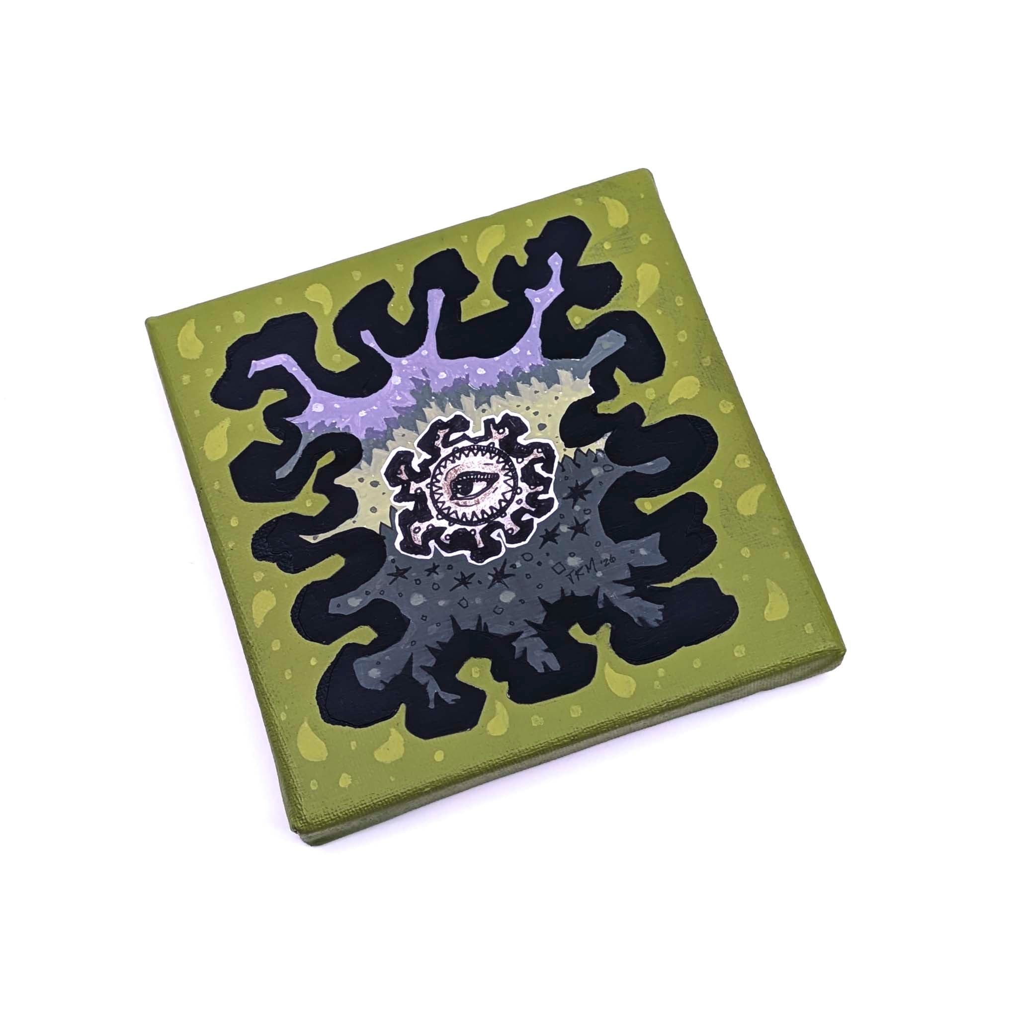 An Enigmatic Entity in the Garden- Original Artwork