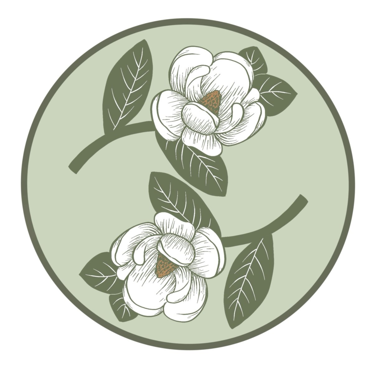 Swirling Flowers-Sticker