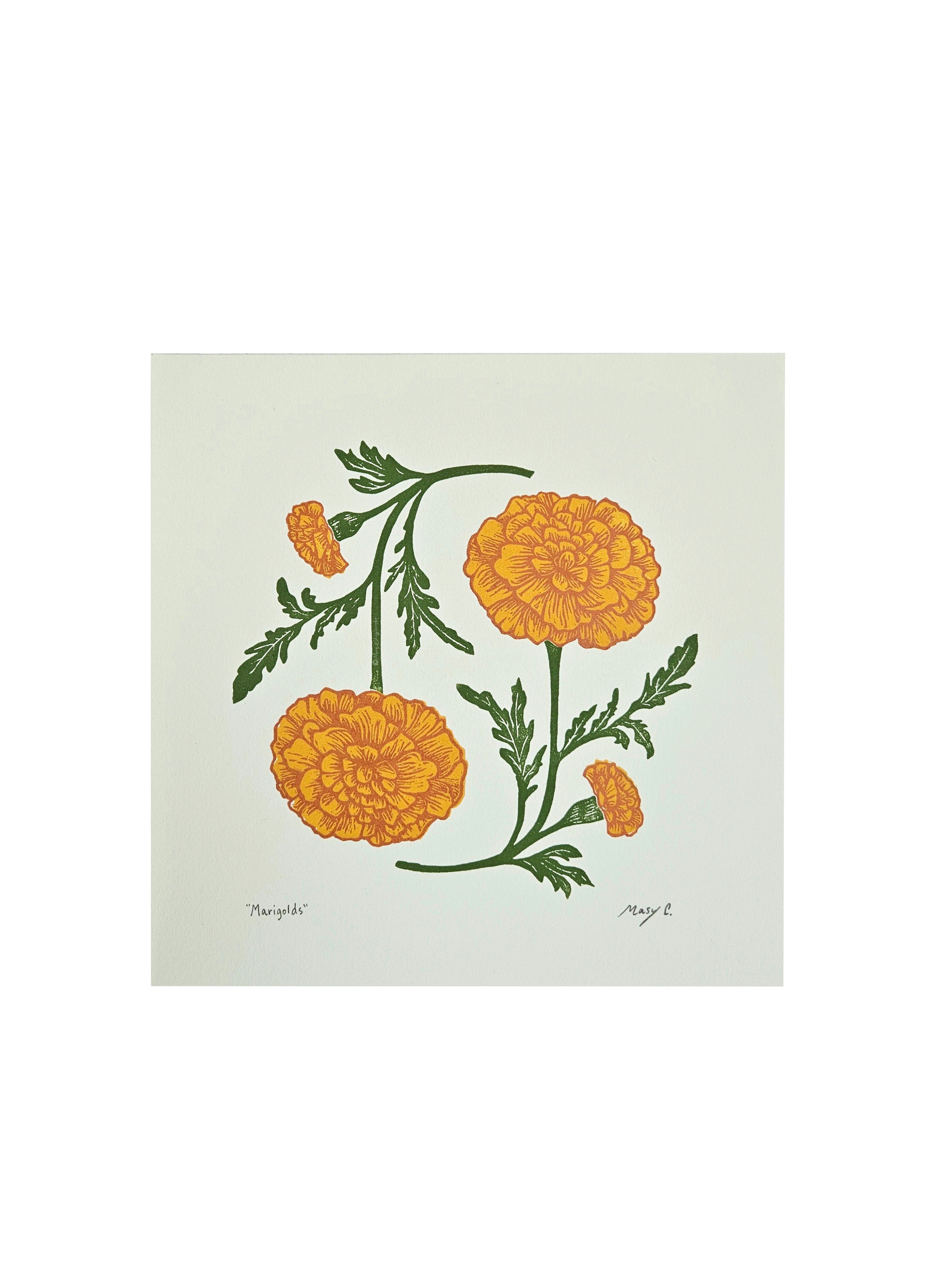 Marigolds- Print