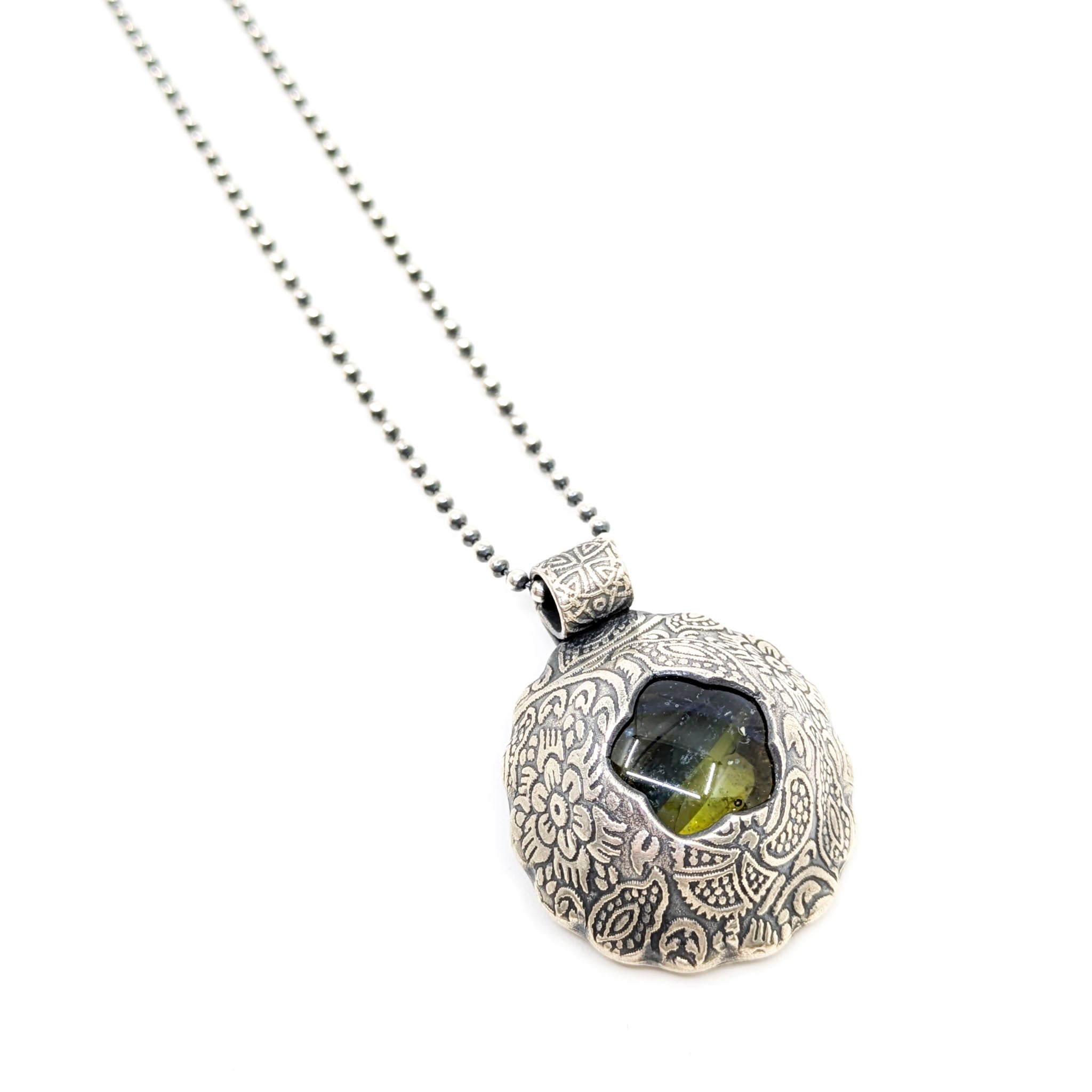 Green Cat's Eye Necklace