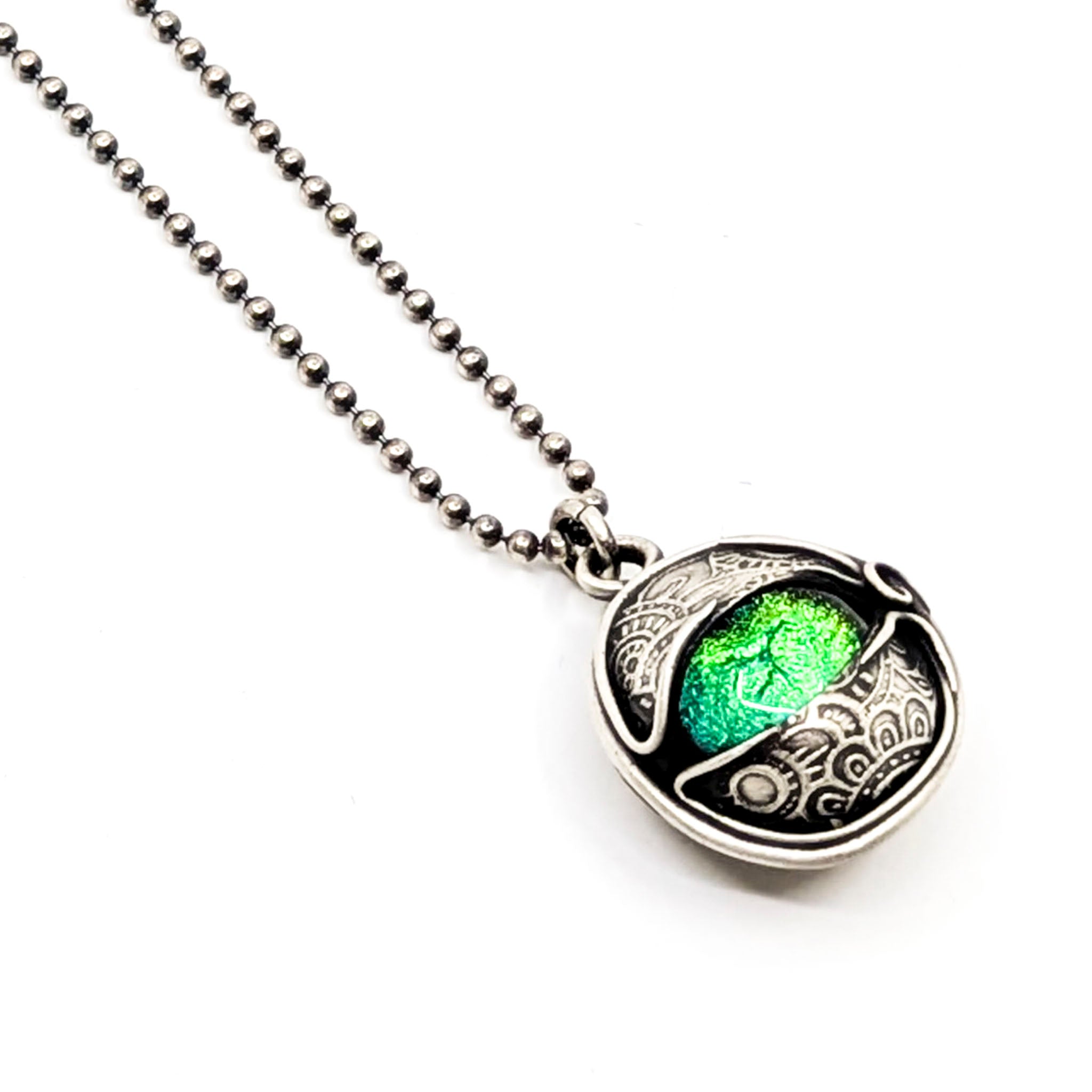 Purple & Green Duality Necklace