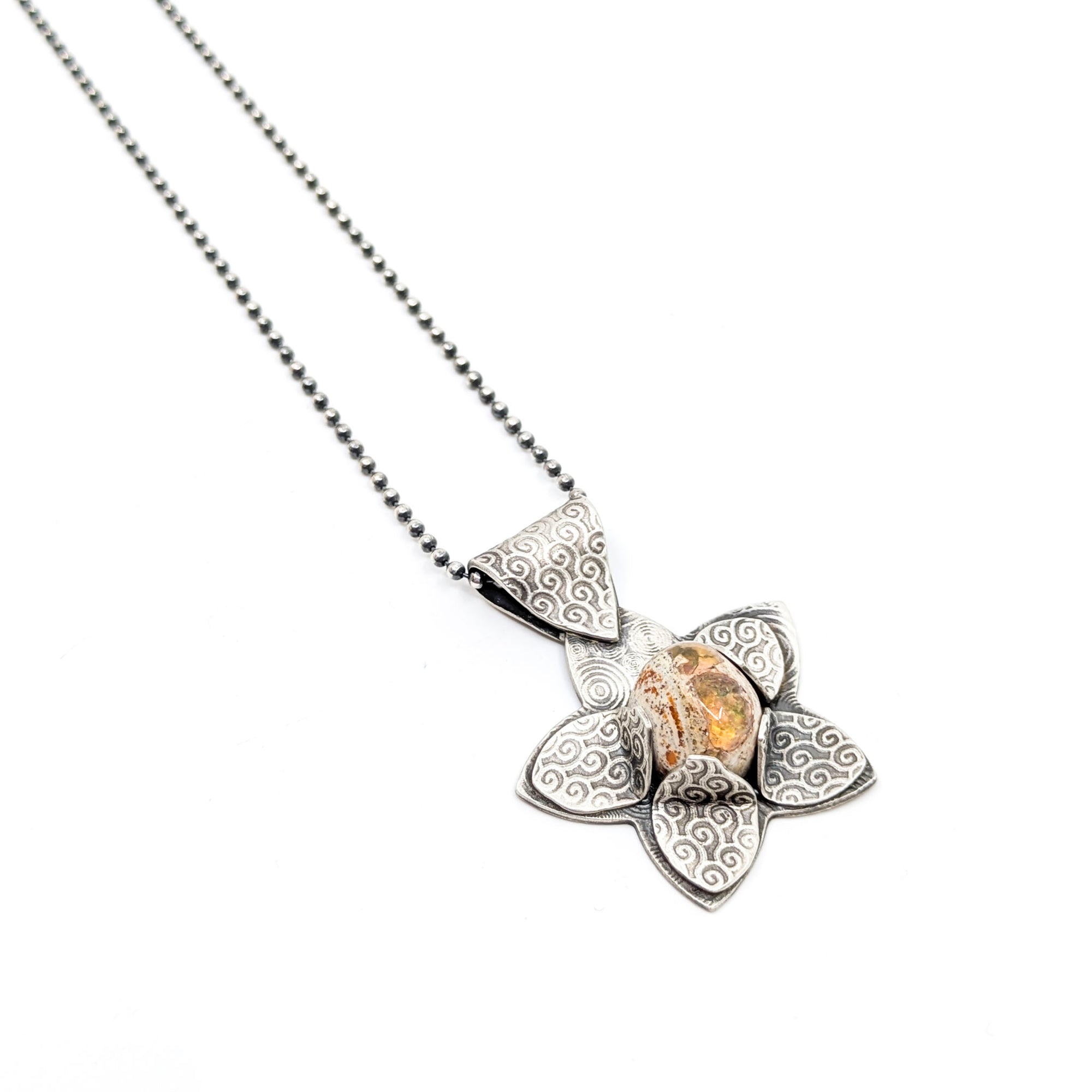 Opal Star Necklace